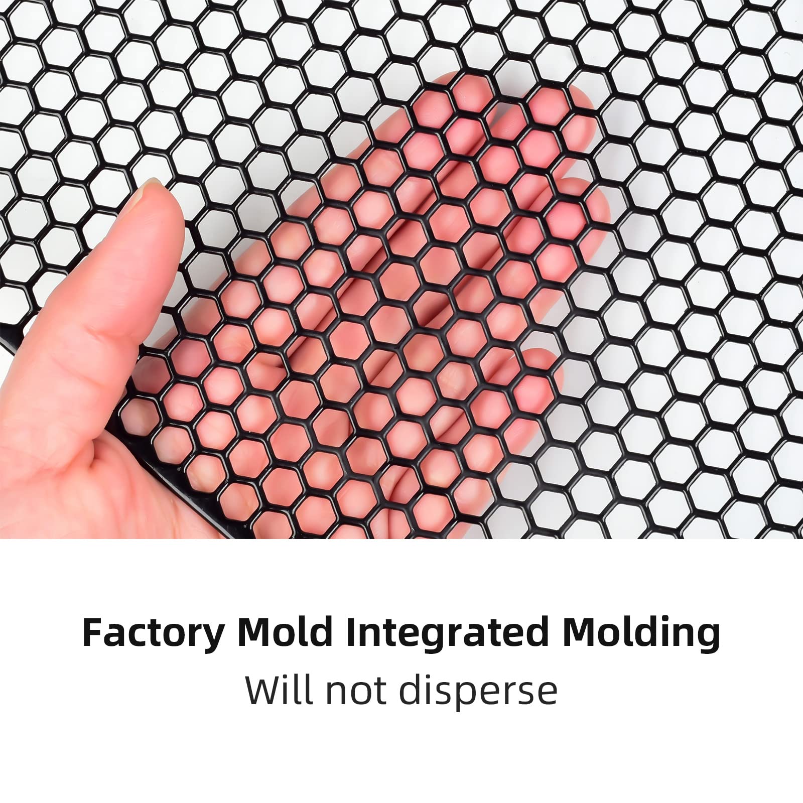 Aggauto Universal 13 ''X13 '' Car Grill Mesh - Aluminum Alloy Automotive Grille Insert Bumper Honeycomb Hole 6Mm Spacing 1Mm, 3P