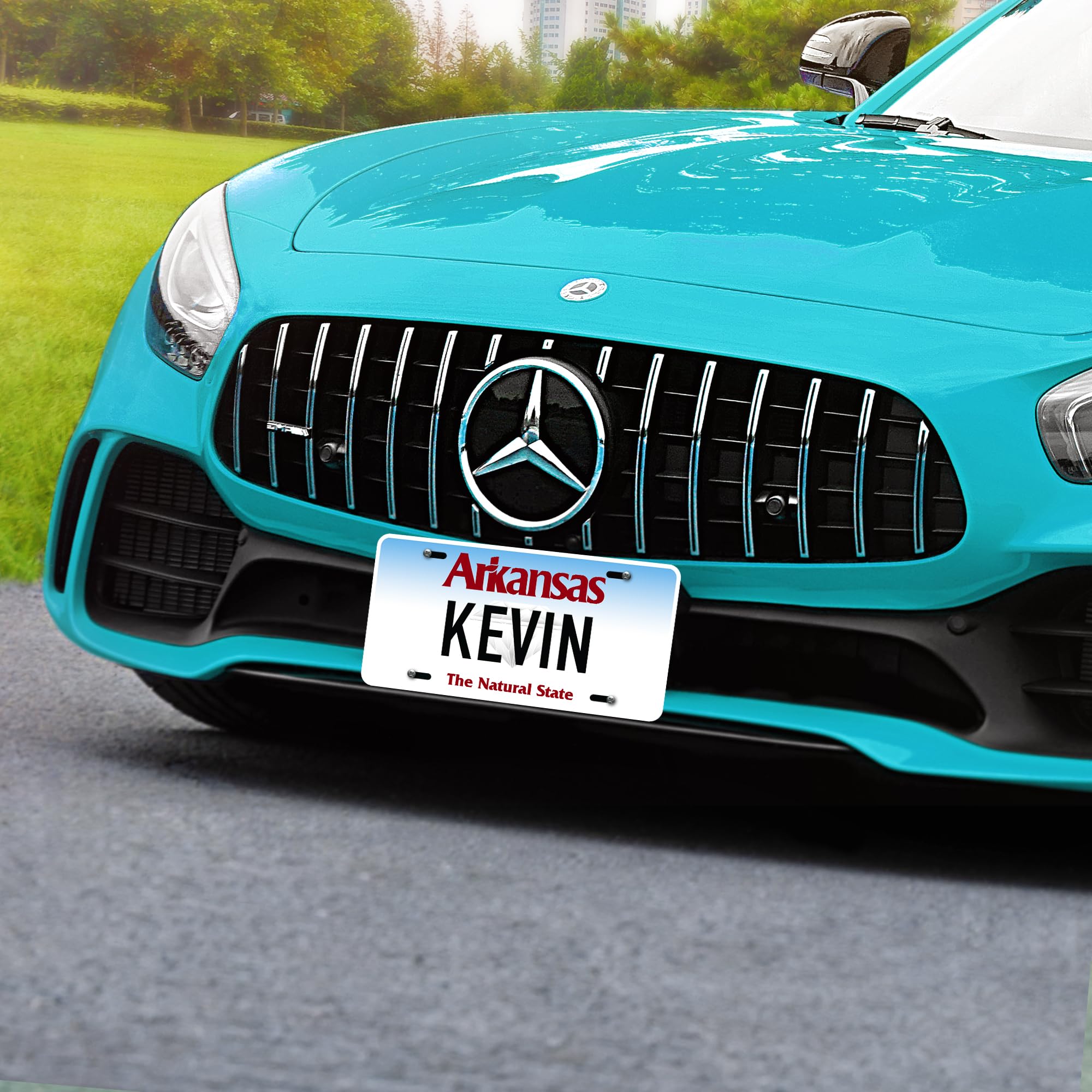 Custom Arkansas License Plate, Personalized License Plates For Car, 6X12 Inch, Rust-Free Fade Resistant Aluminum, Usa Made By My