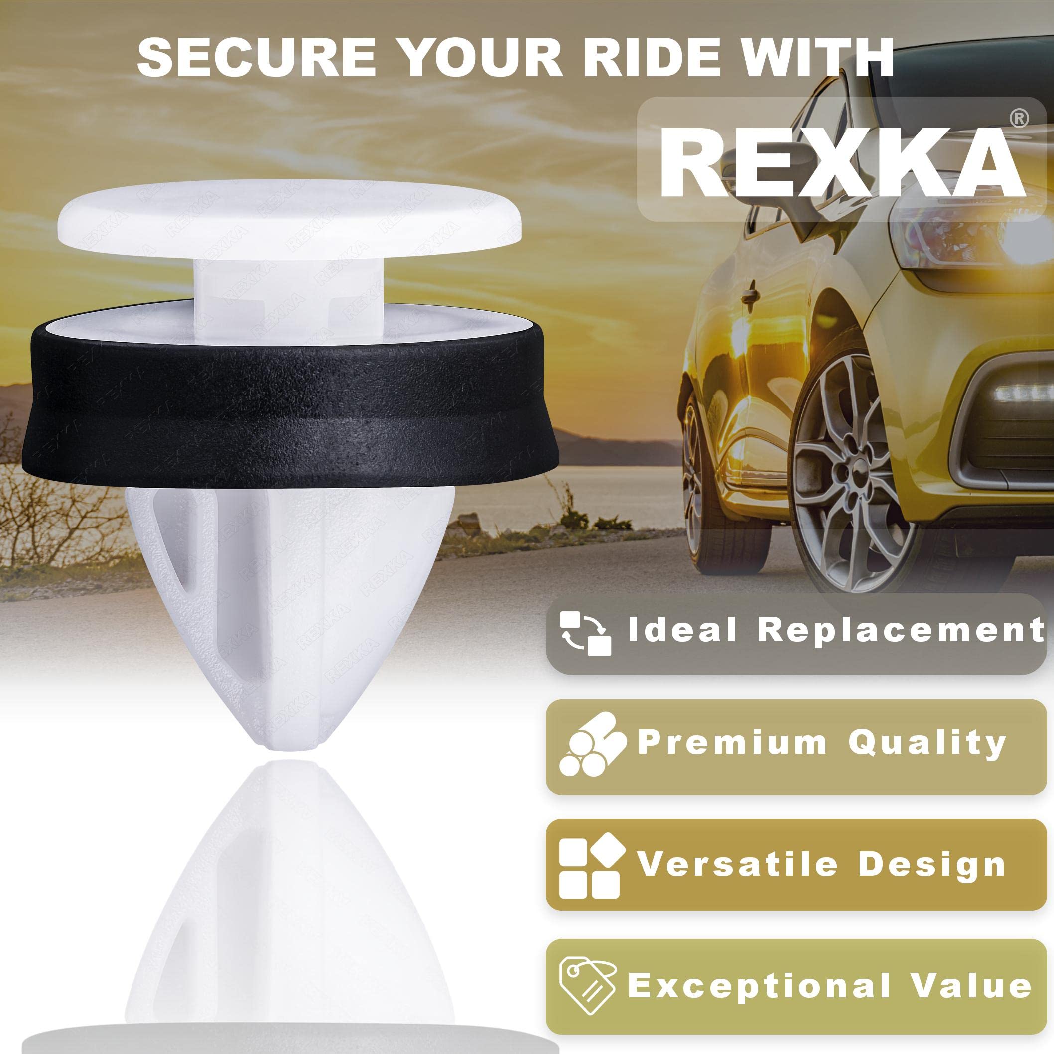 Rexka 51pcs Wheel Opening Molding Clip Retainer Compatible with Ford W716507-S300 Expedition EcoSport Transit 150 250 350 W71650