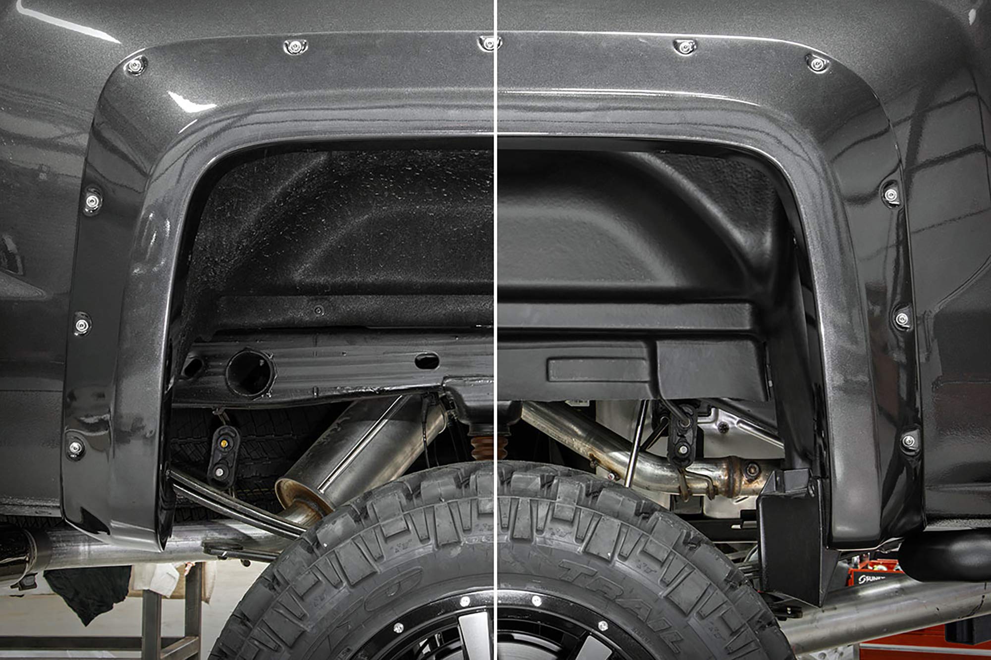 Rough Country Rear Wheel Well Liners for 2015-2019 Chevy 2500/3500HD - 4215