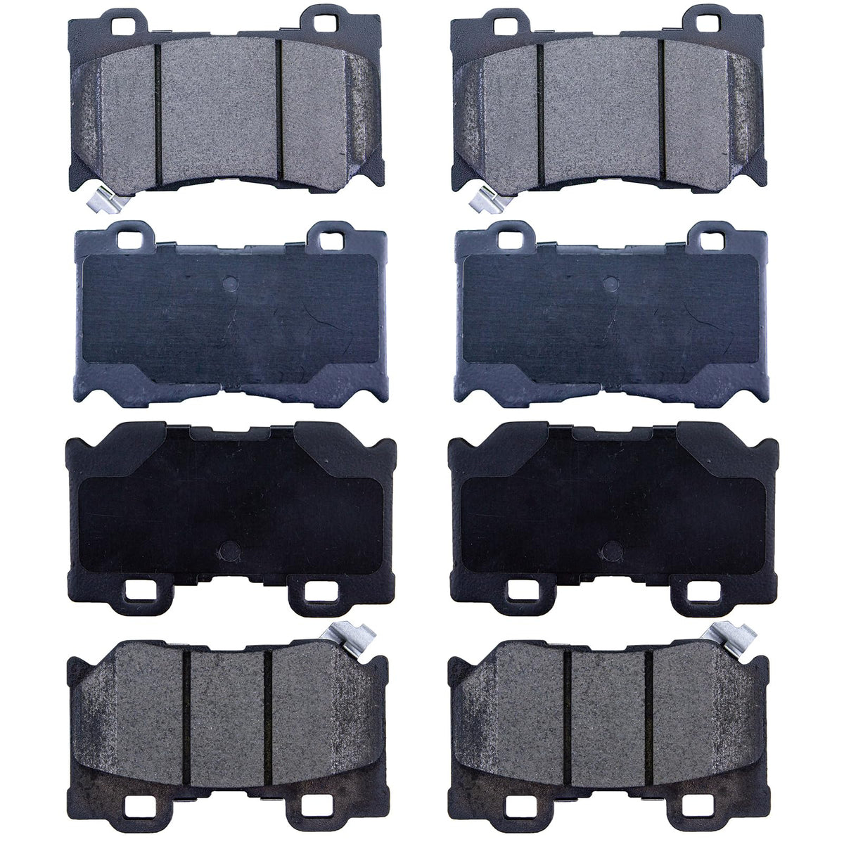 EXPPOWER Front Rear Semi-Metallic Brake Pads Kit For INFINITI G37 Q50 Q60 M37 Nissan 370Z