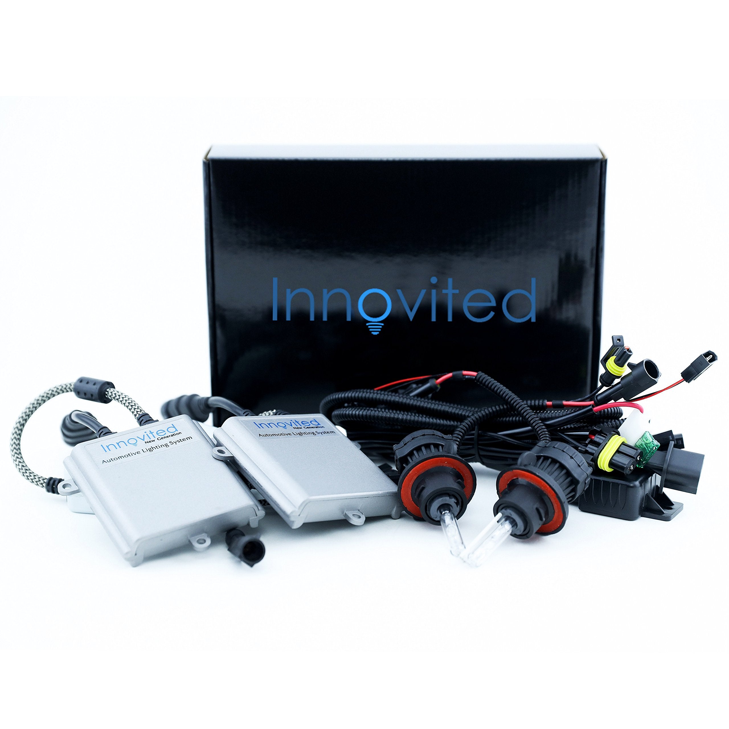 Innovited H13-3 9008 5000K Bi xenon HI/LO Xenon Bulb x 1 pair bundle with 2 x 55W Performance AC Digital Ballast - Pure White