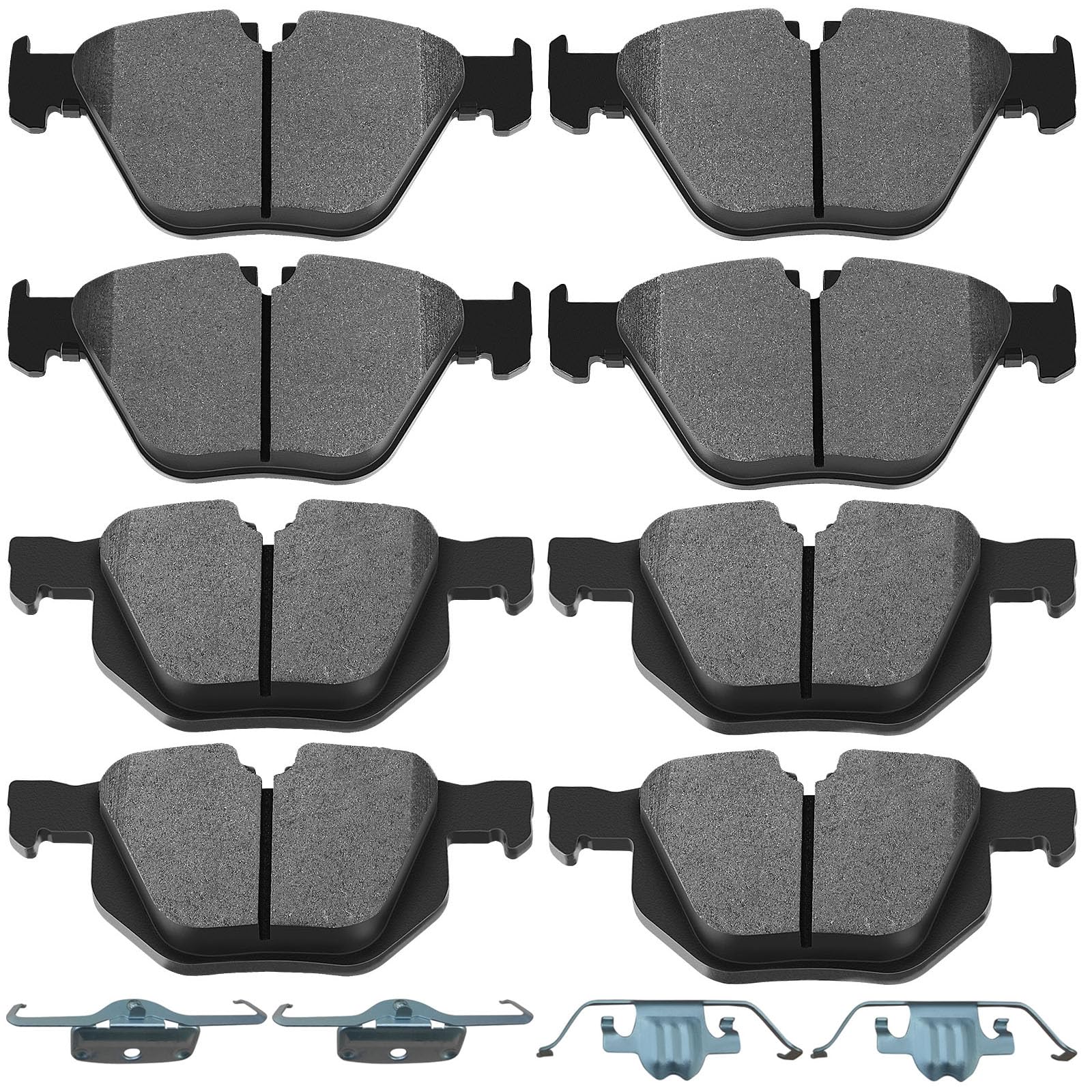 Scitoo D1042 D918 Front Rear Semi-Metallic Brake Pads Sets Fit For Bmw 335D | For 335I | For 335I Xdrive | For 335Is | For 335Xi