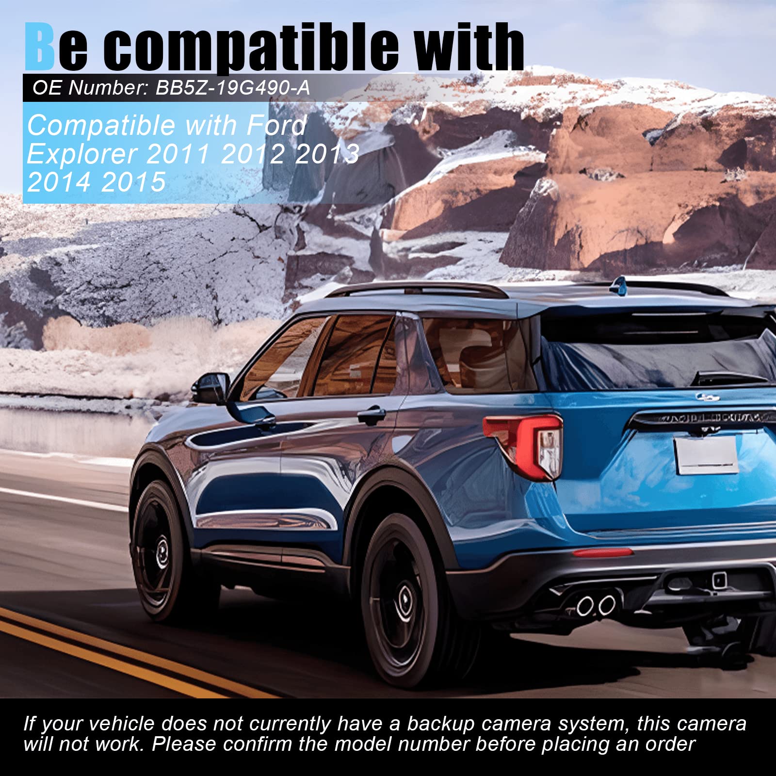 The Rear View Mirror Assist Camera Is Only Compatible With 2011-2015 Ford Explorer Rear View Mirror Backup Camera Oe Number Bb5Z