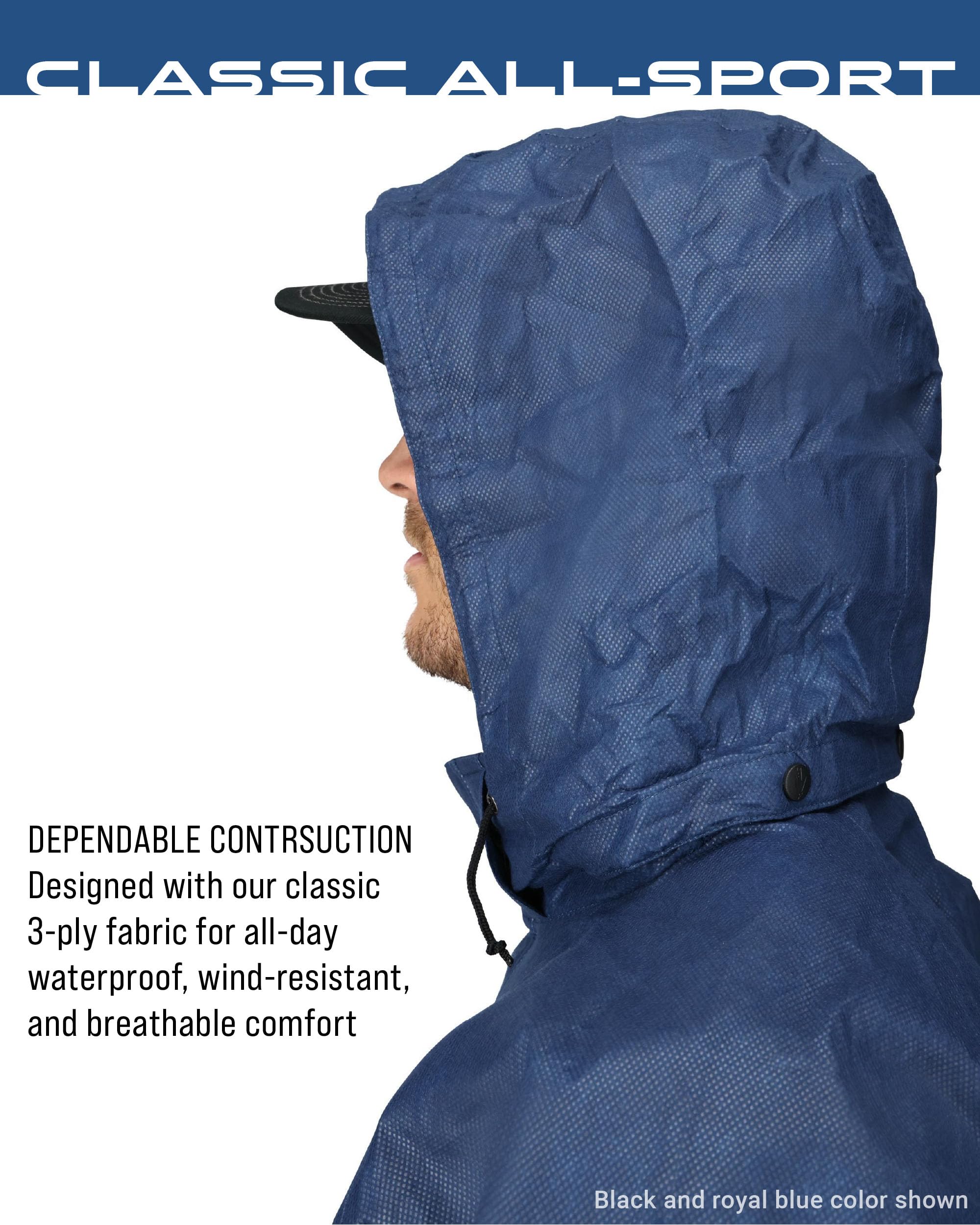 Frogg Toggs Men'S Standard Classic All-Sport Waterproof Breathable Rain Suit, White, 3X-Large