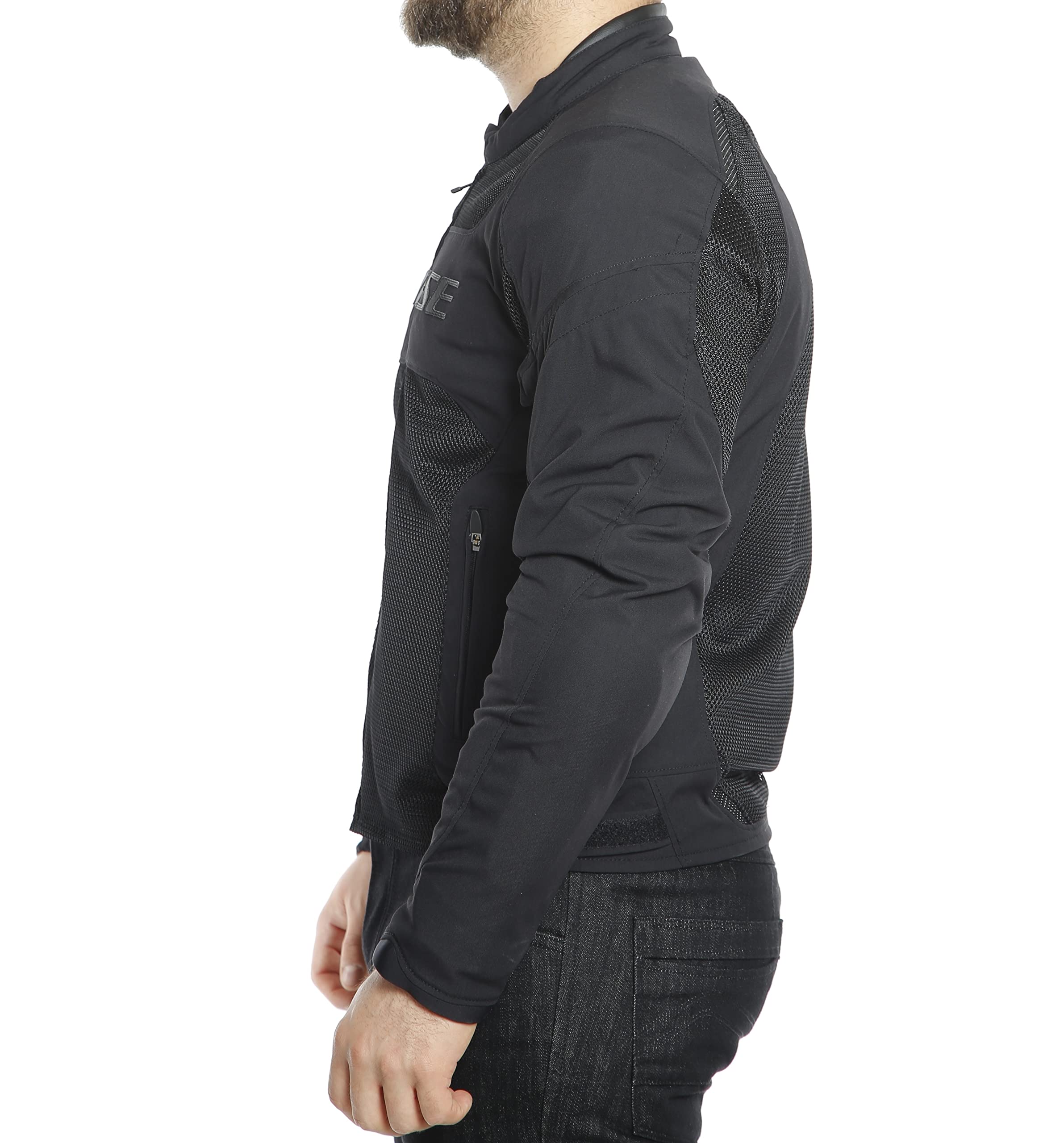 Dainese Air Frame D1 Tex Men'S Street Motorcycle Jackets - Black/Black/Black / 50