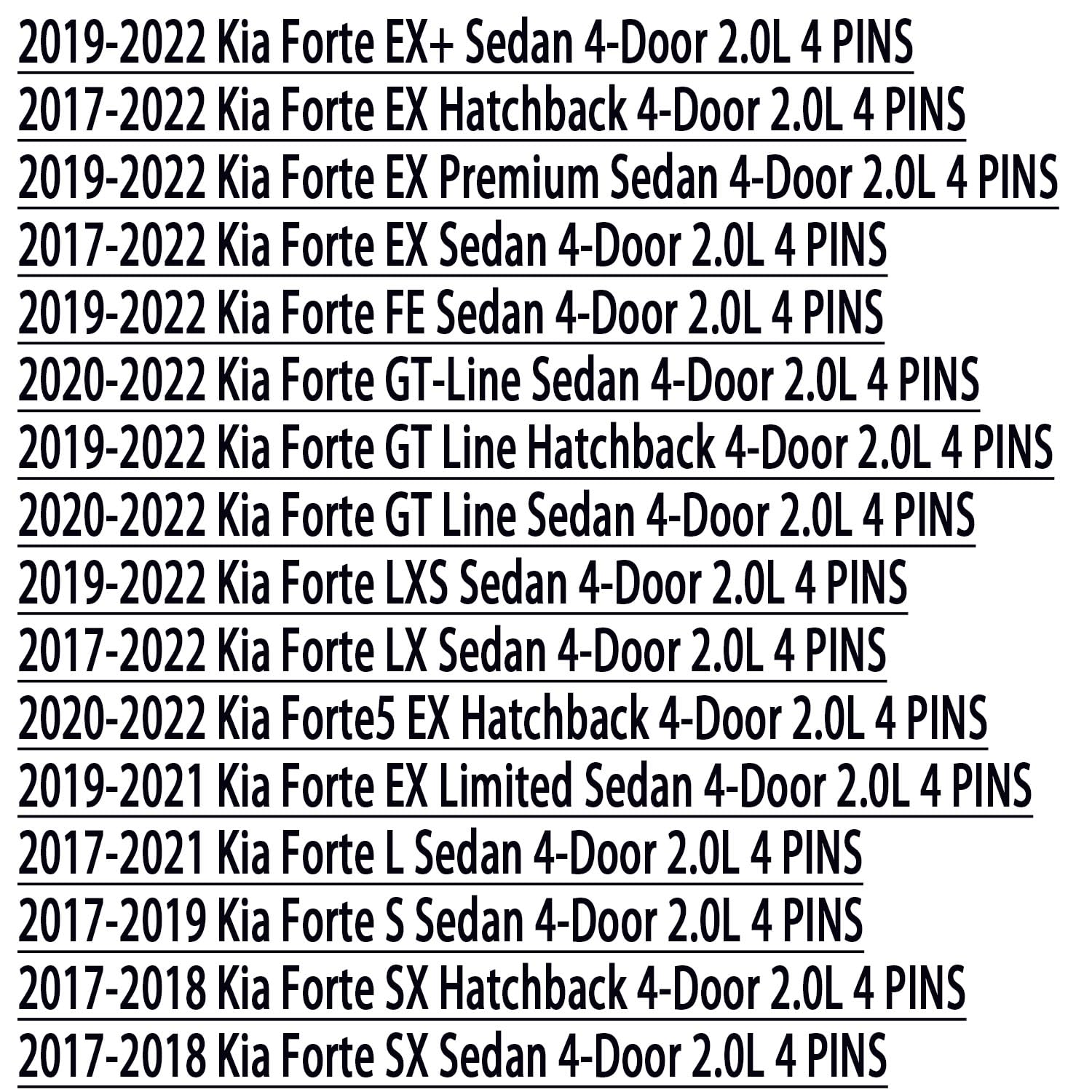 KSU UF816 Ignition Coil for Kia Forte 2.0L L4 2016 2017 2018 2019 2020 KIA Forte5 2020 2021 2022 2023 273002E601