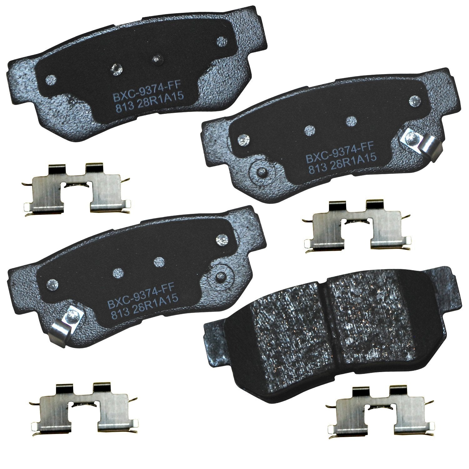 Bendix Premium Sbc813 Ceramic Rear Brake Pads For Select Models Hyundai Azera, Elantra, Santa Fe, Sonata, Tucson, Xg300, Xg350,