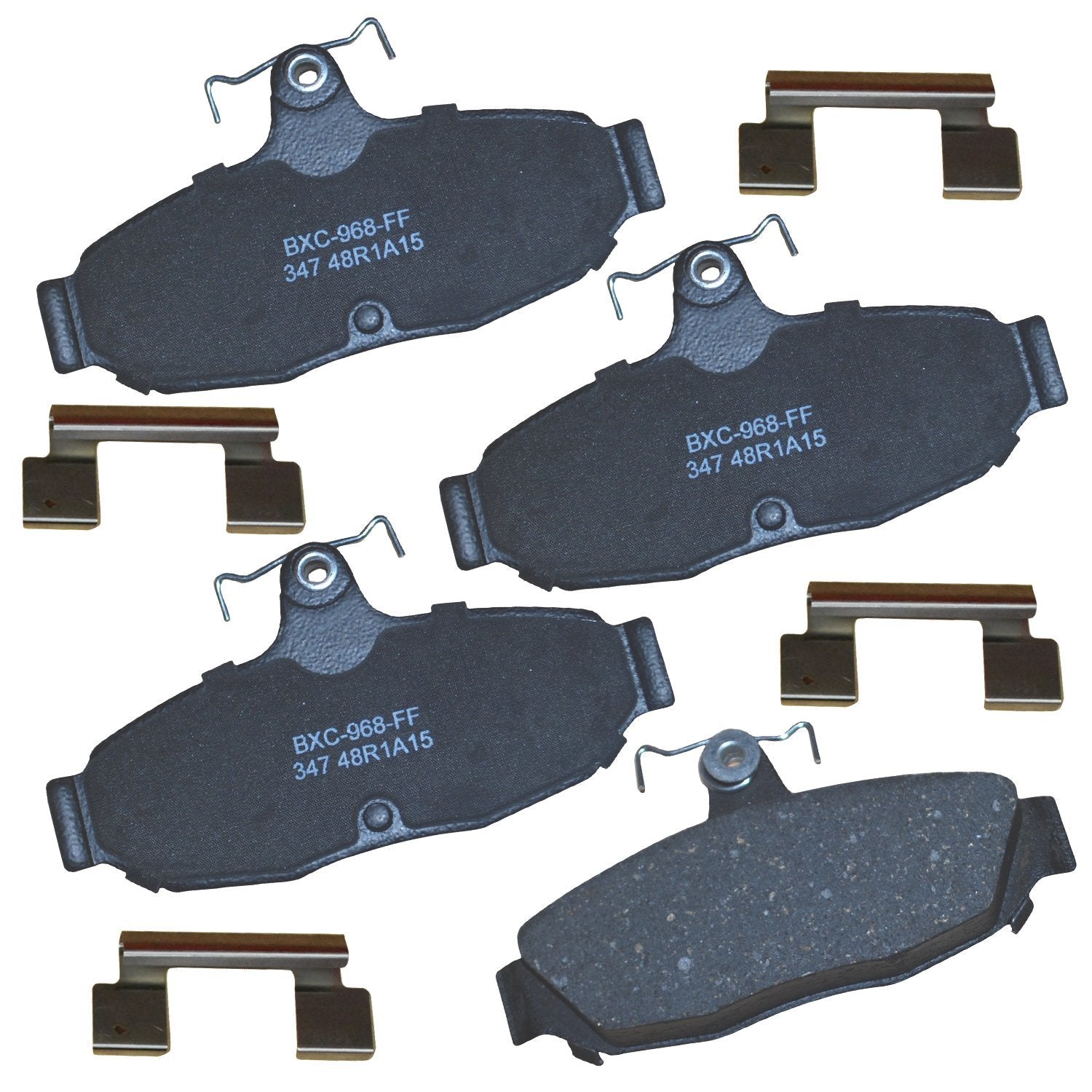 Bendix Premium Sbc347 Ceramic Rear Brake Pads For Select Models Ford Cougar, Mustang, Taurus, Thunderbird, Lincoln Continental,