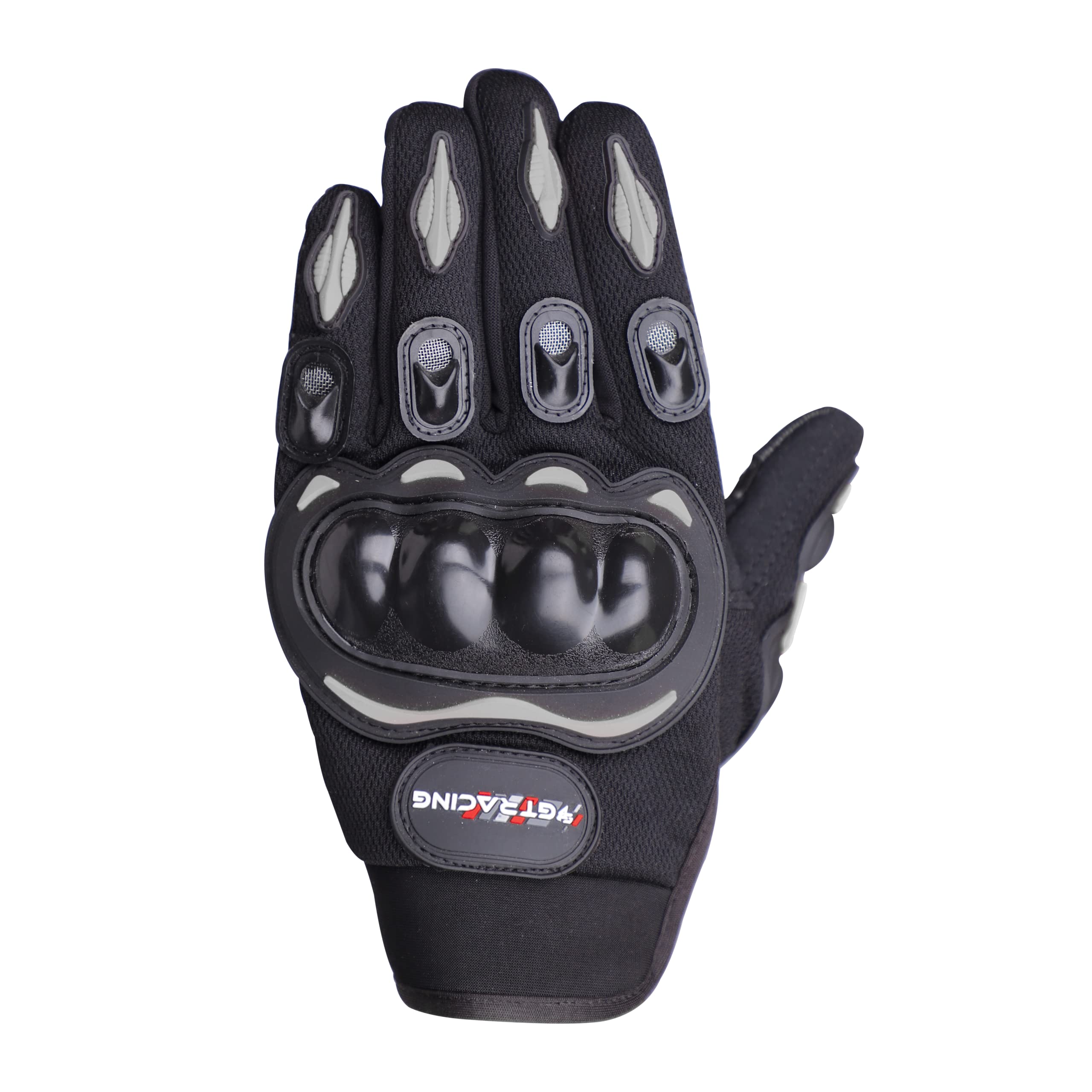 Steelbird Polyester Gt01 Full Finger Bike Riding Gloves With Touch Screen Sensitivity At Thumb And Index Finger, Protective Off