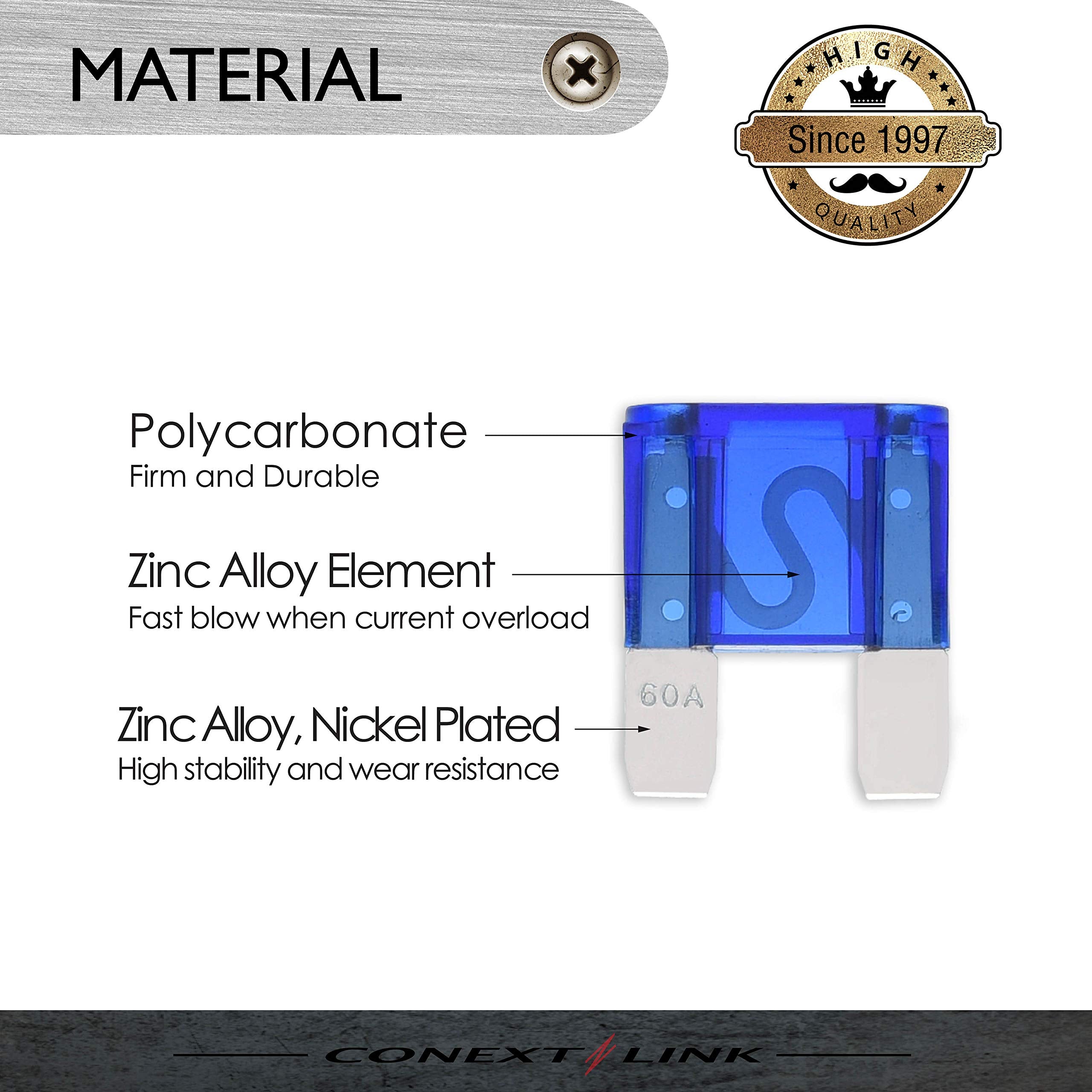 Conext Link Maxi60-10 Nickel 60Amp Maxi Fuse 10 Pack (14294)