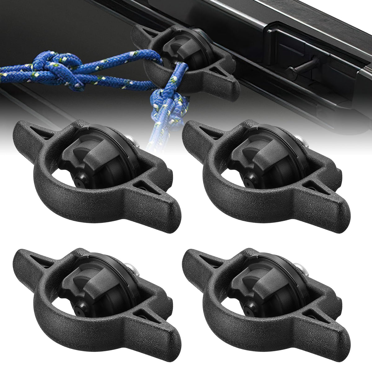 Speedwow 4Pcs Bed Cleat, Pt278-35160/Pt278-35112 Tie Down Bed Cleat Compatible With Toyota Tacoma 2005-2023; Compatible With Toy