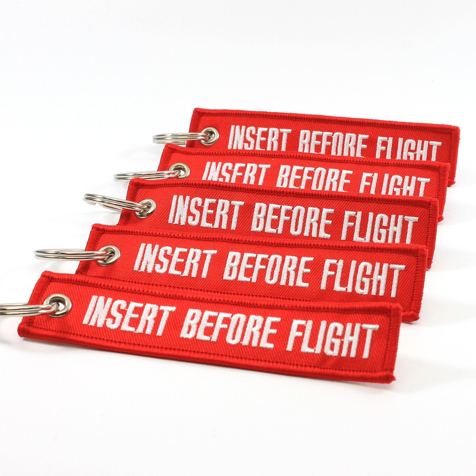 Rotary13B1 Insert Before Flight Keychain - Red - 5Pcs