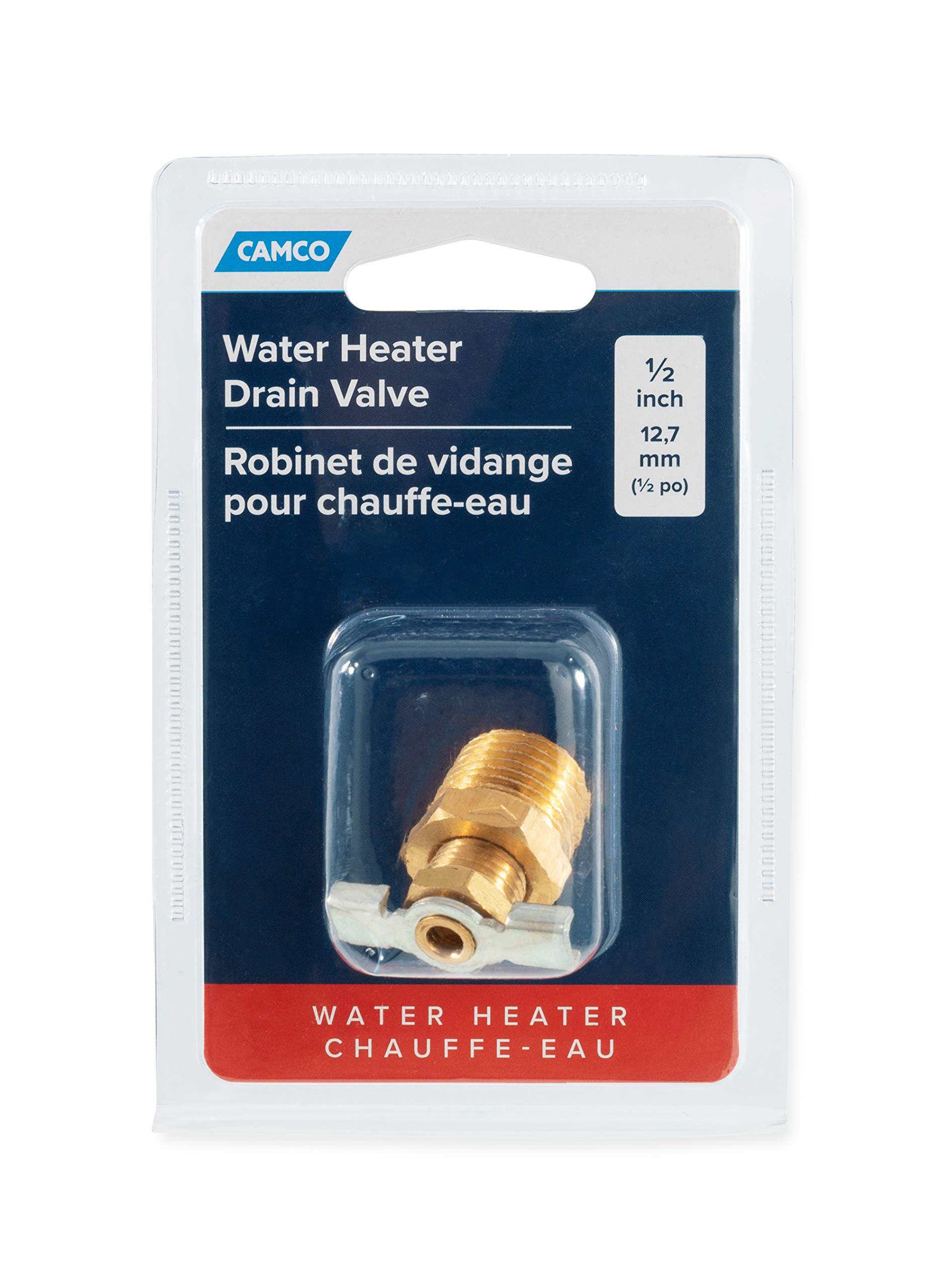 Camco '' Rv Water Heater Replacement Drain Valve - Replace Your Rv Water Heater Drain Valve | Simple And Easy Installation | Dur