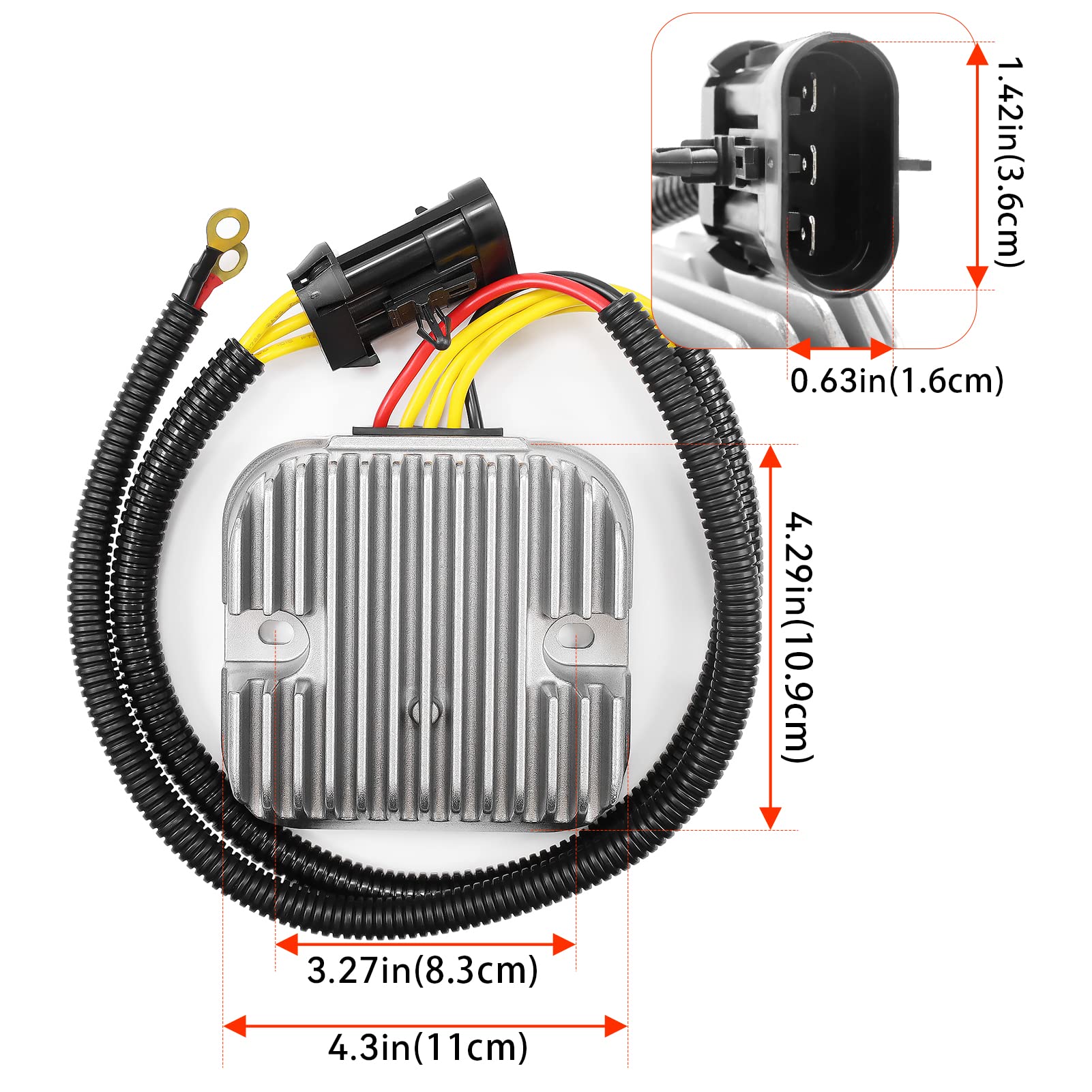 Motofoal 4013904 Voltage Regulator Rectifier Replaces For Polaris RZR 4 900 XP, RZR 4 1000 XP,570 900 900XP 1000XP, Sportsman 32