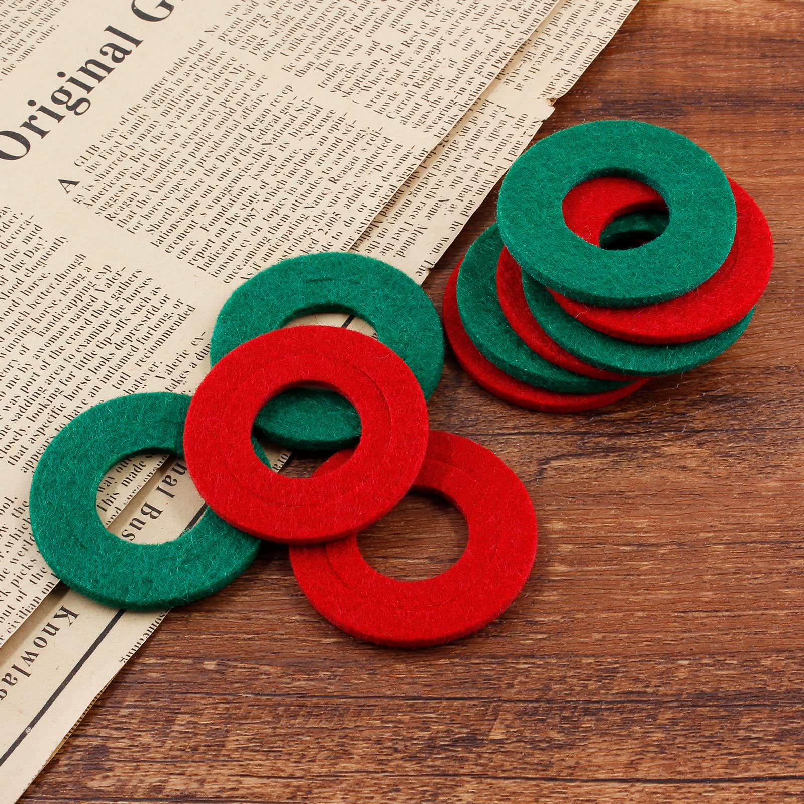 Bonsicoky 20 PCS Battery Terminal Anti Corrosion Washers Fiber, 10 Red & 10 Green Battery Terminal Protector