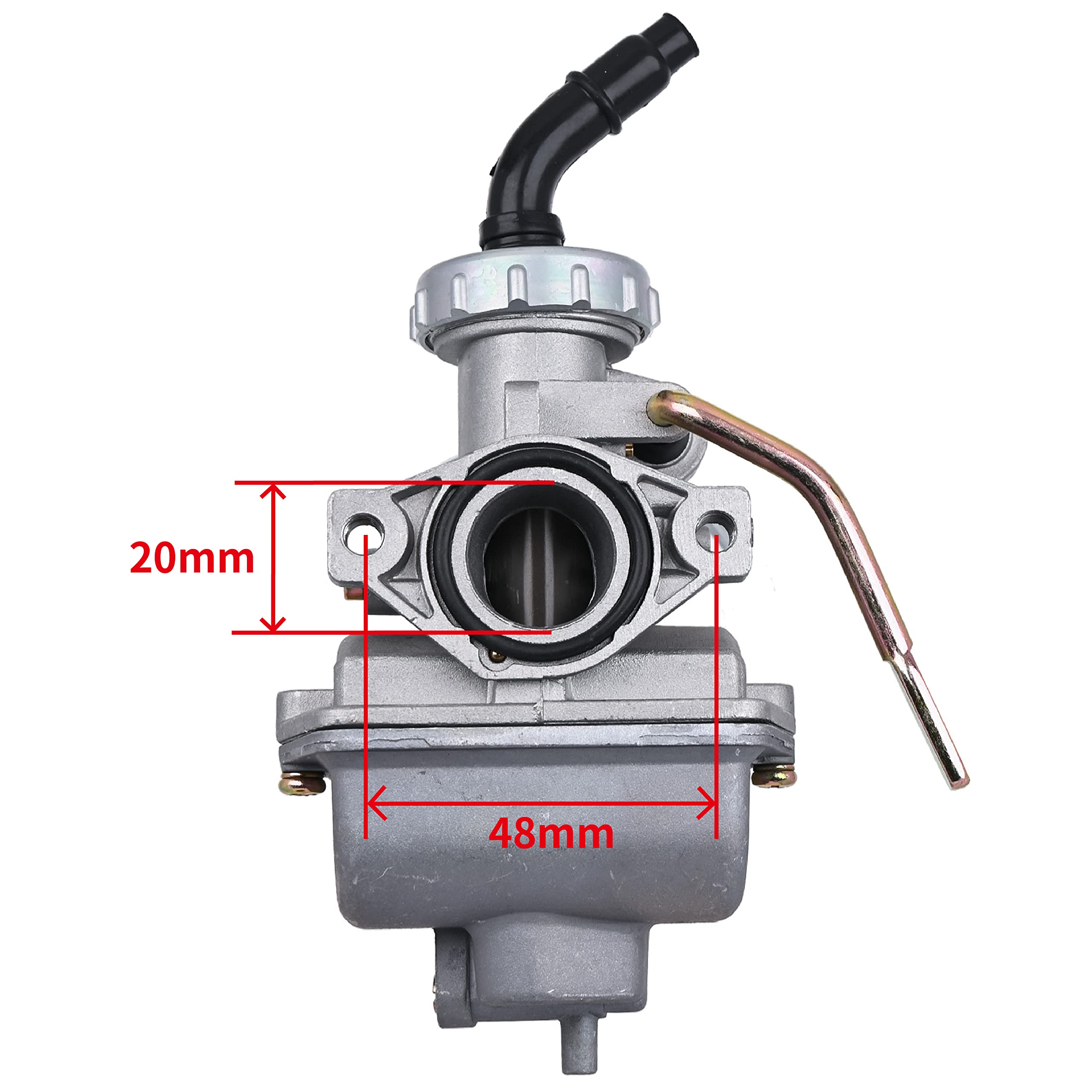 Aylux Pz20 Carburetor For Taotao Kuzuma Baja 50Cc 70Cc 90Cc 100Cc 110Cc 125Cc Chinese Made 4 Stroke Atv Go Karts Moped Scooter For Honda Crf80F Crf50F Dirt Pit Bike Carb With Air Filter