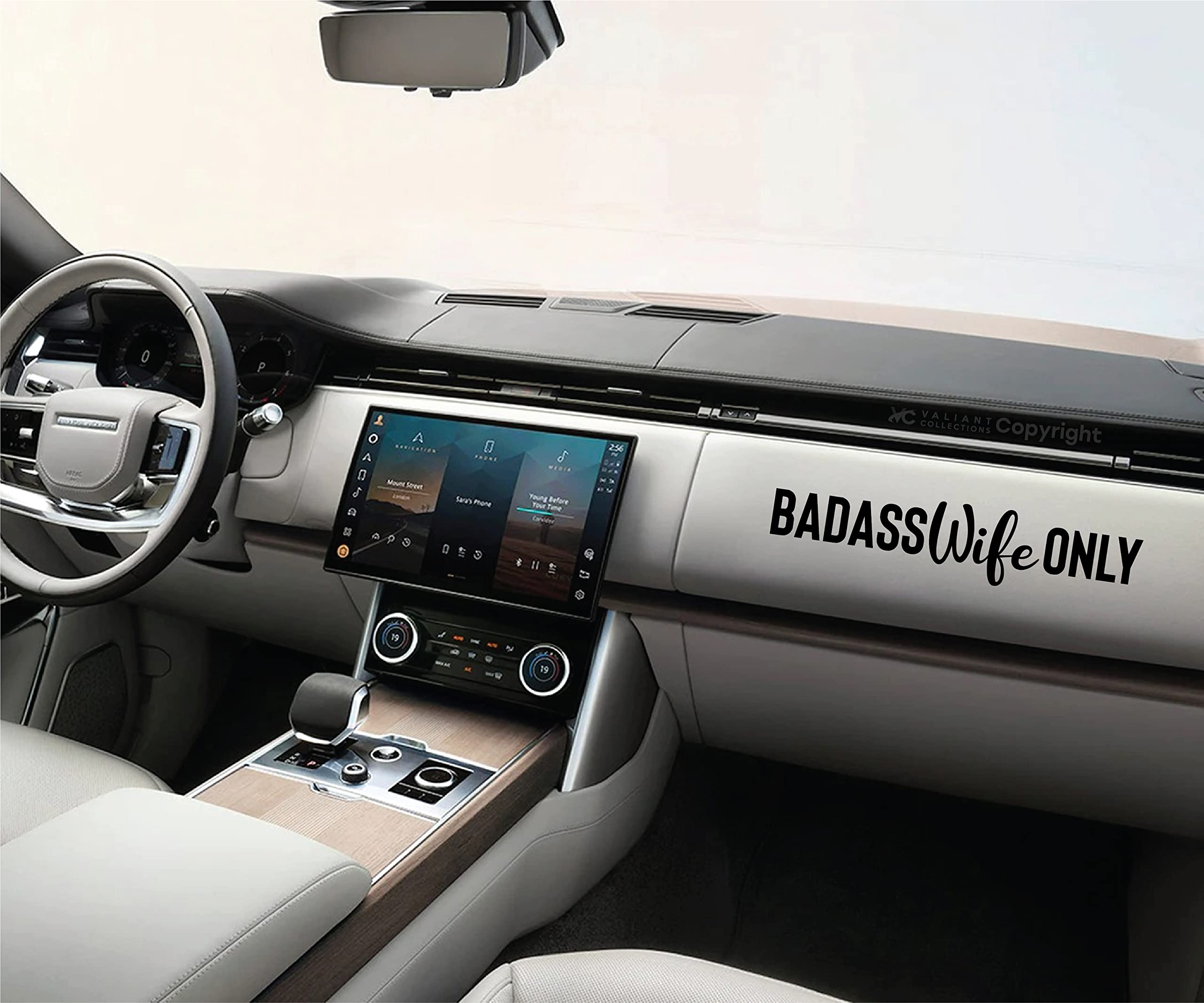 VALIANT COLLECTIONS - Badass Wife Only and Badass Husband Only Sticker - Vinyl Sticker for Car, Truck, and Van - Indoor and Outd