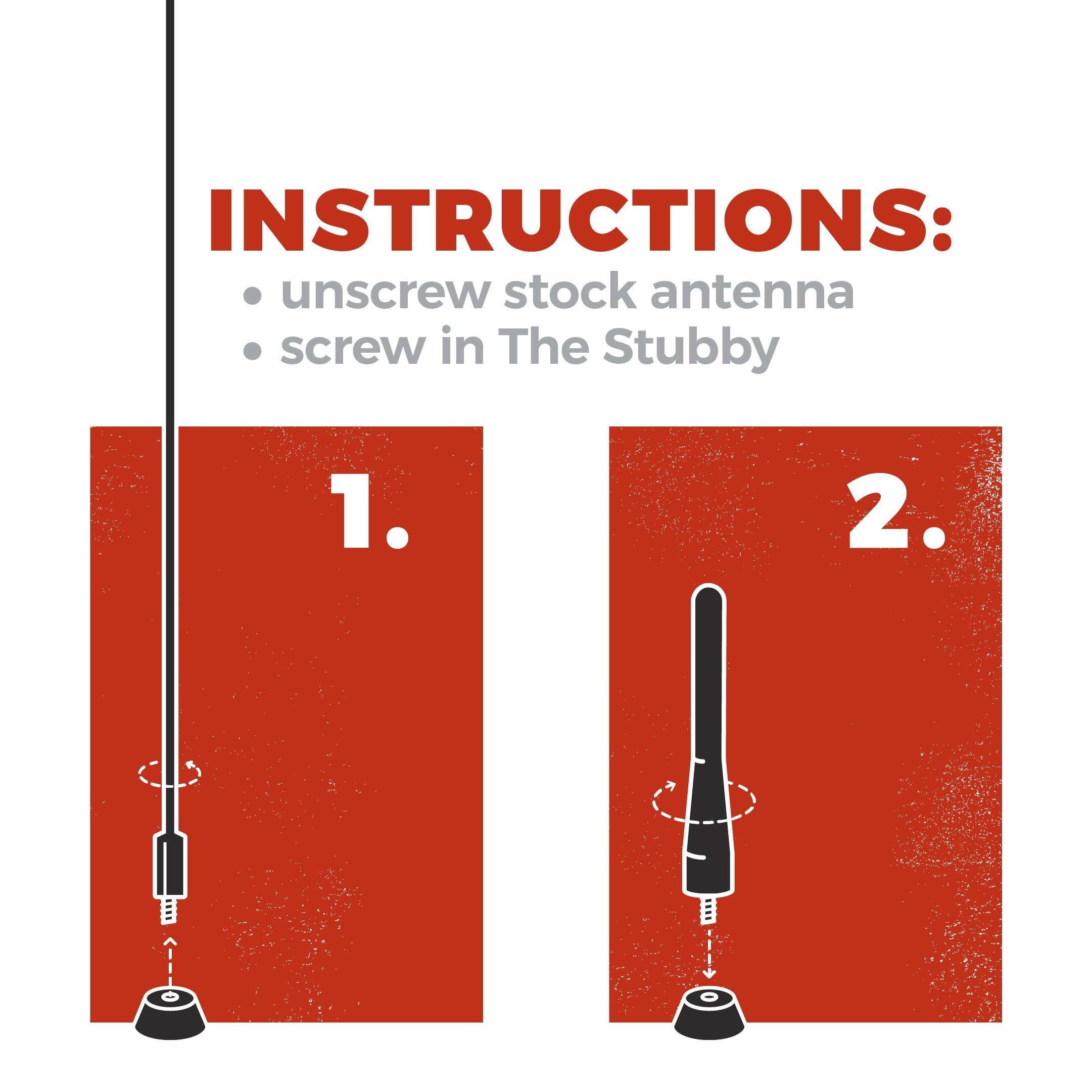 Cravenspeed Stubby Antenna Compatible With Toyota Sienna 2003-2014 | 4 Inches | Short Antenna Replacement | Made In The Usa