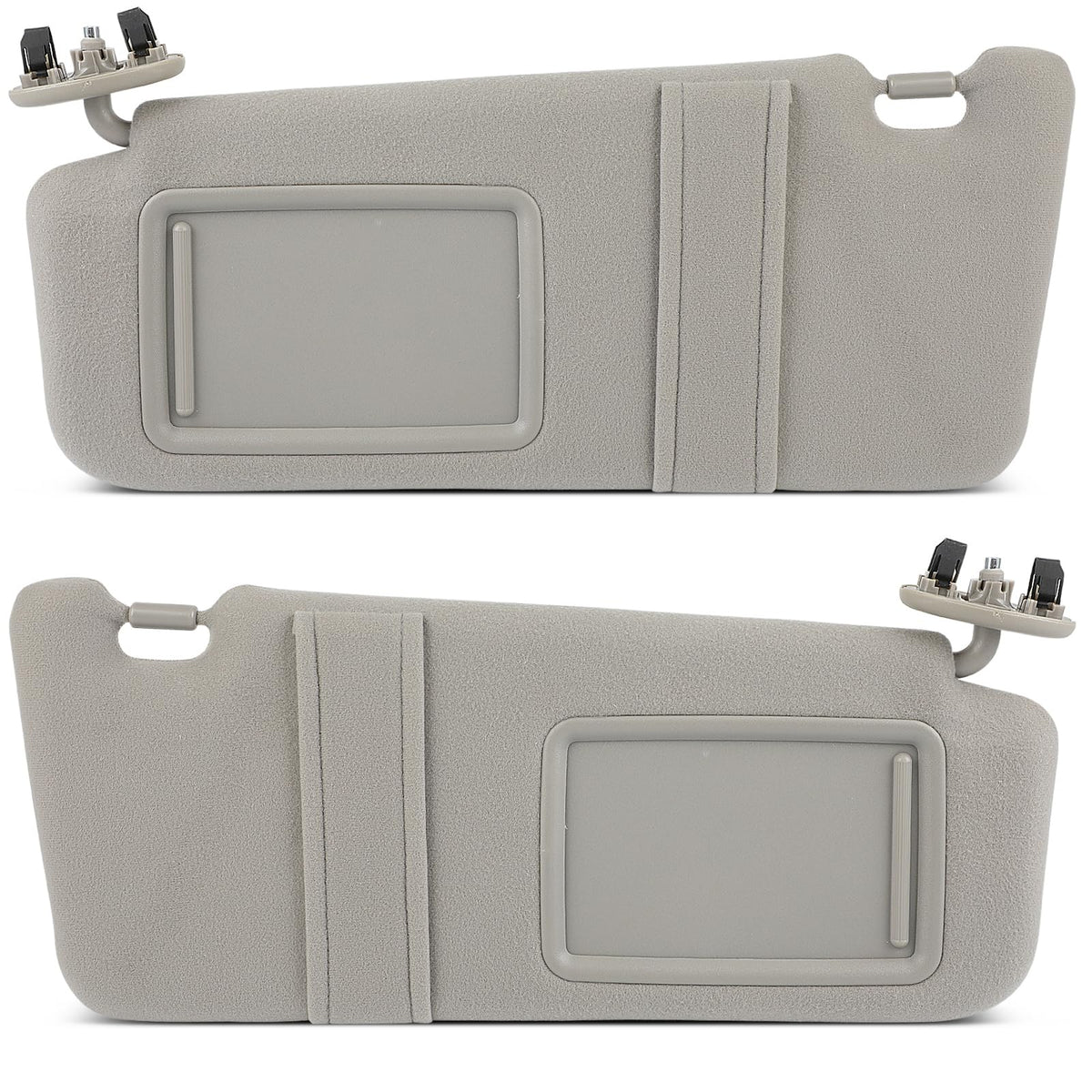 Scitoo A Pair Left And Right Gray Sun Visor Assembly Fit For 2006 2007 2008 2009 2010 2011 For Toyota Camry Sedan Windshield Vis