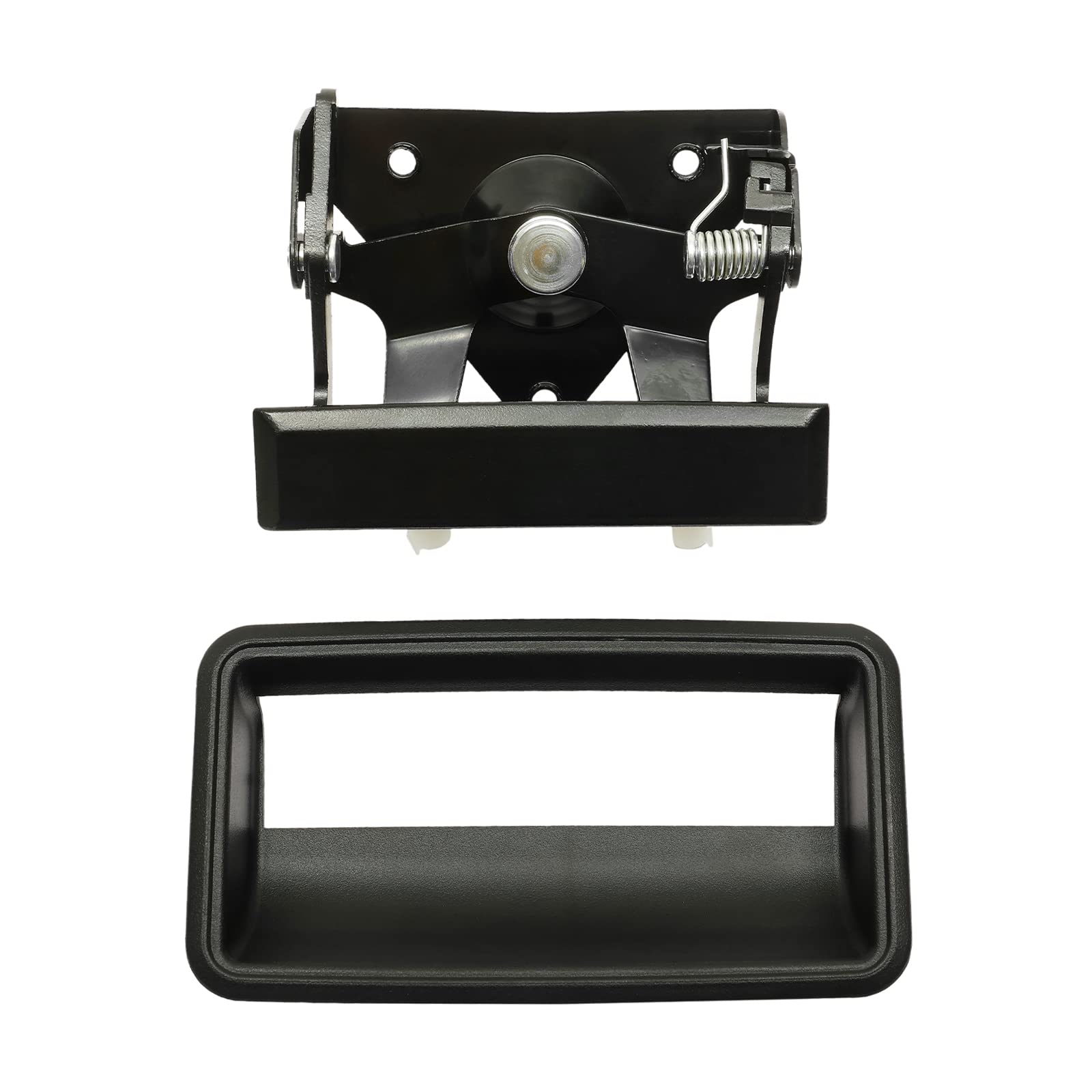 Tailgate Handle Set, All Metal Latch & Plastic Bezel, Exterior Rear, Compatible With 1988-2002 Chevy Gmc C1500 C2500 C3500 K1500 K2500 K3500 Pickup Truck Replace# 76105 77077 15991785 15991786