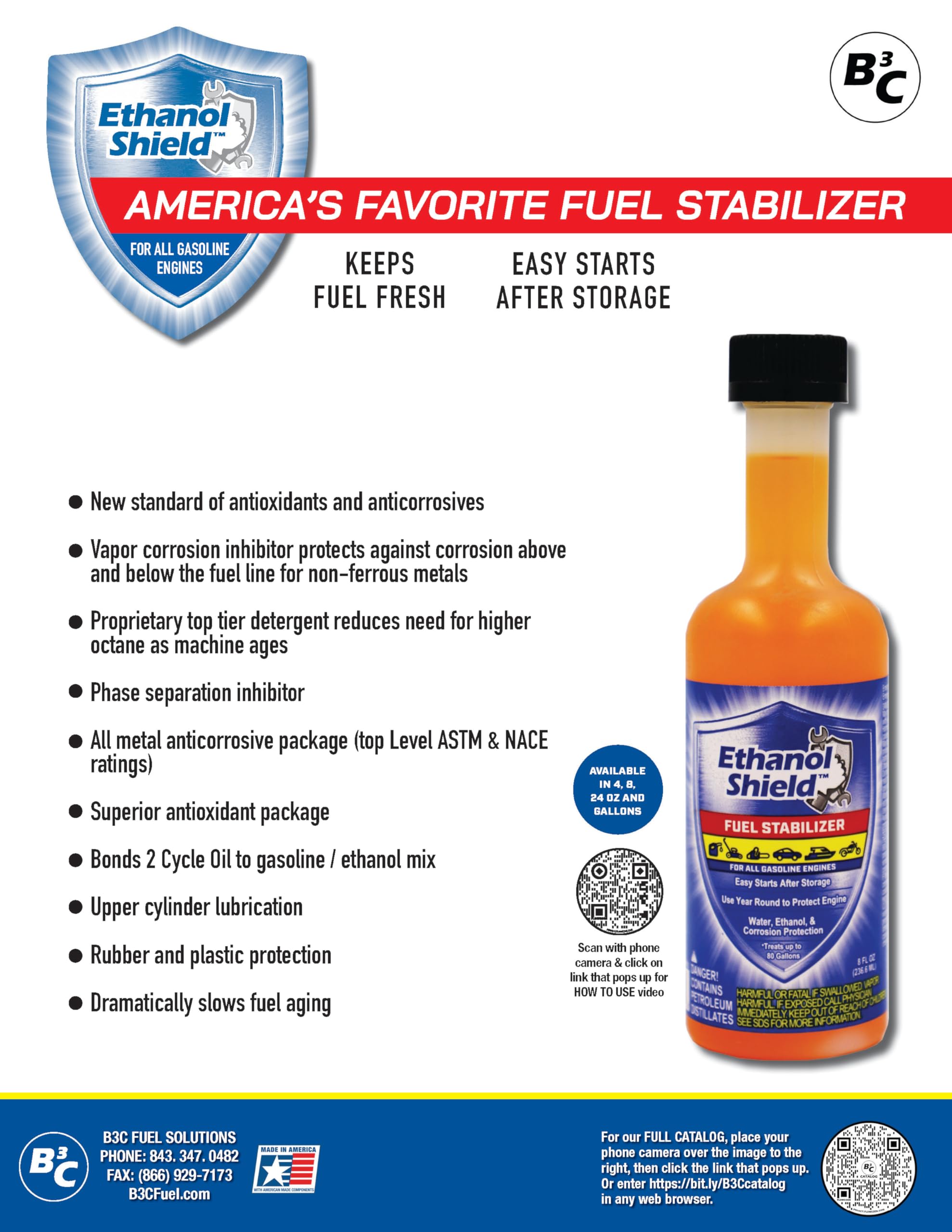 Ethanol Shield Fuel Stabilizer, 24 Oz (2 Pack)