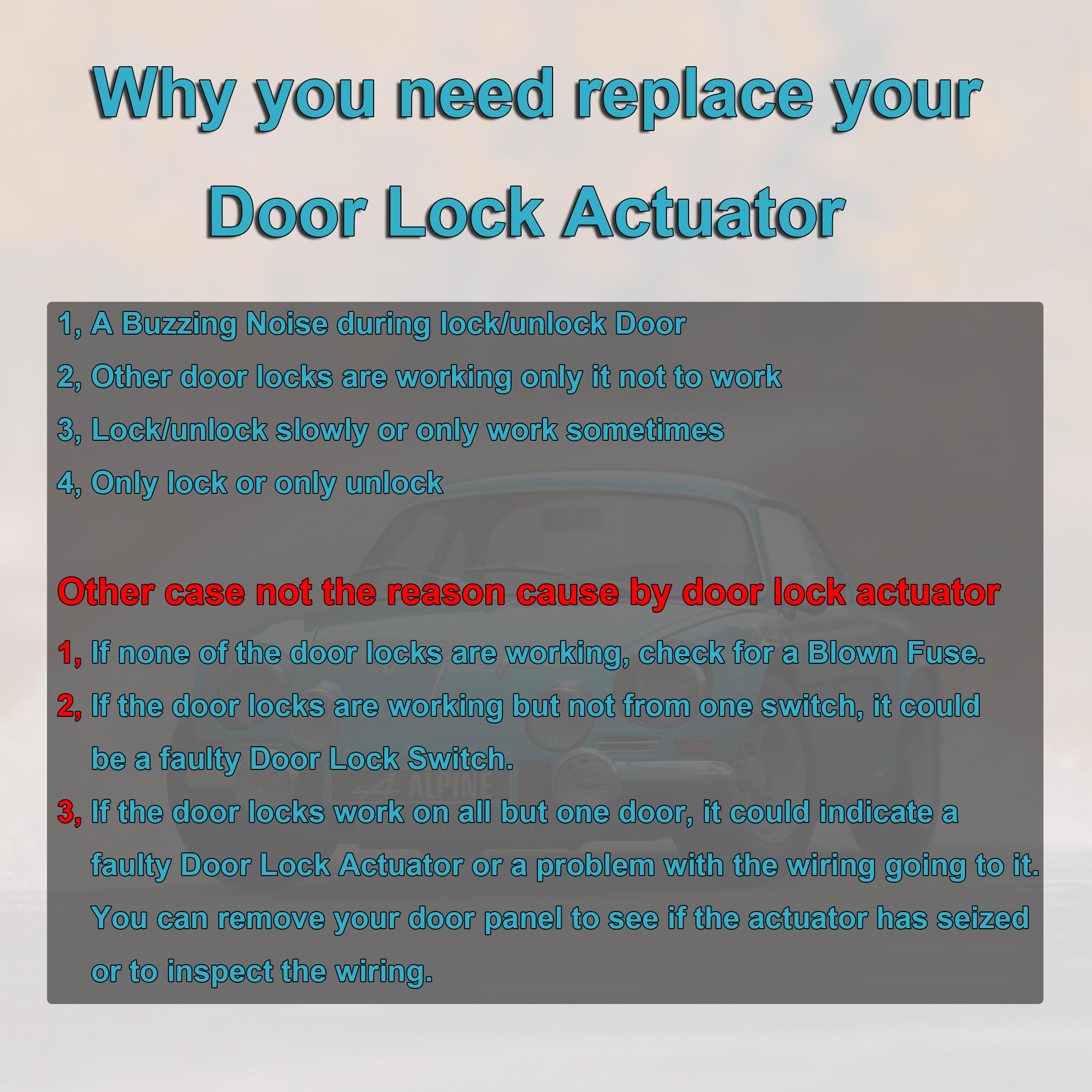 Ensun 5K1837016A Door Lock Latch Actuator Replacement For Vw Golf E-Golf Golf Mk7/Mk6 Beetle Passat Front Right Passenger Side