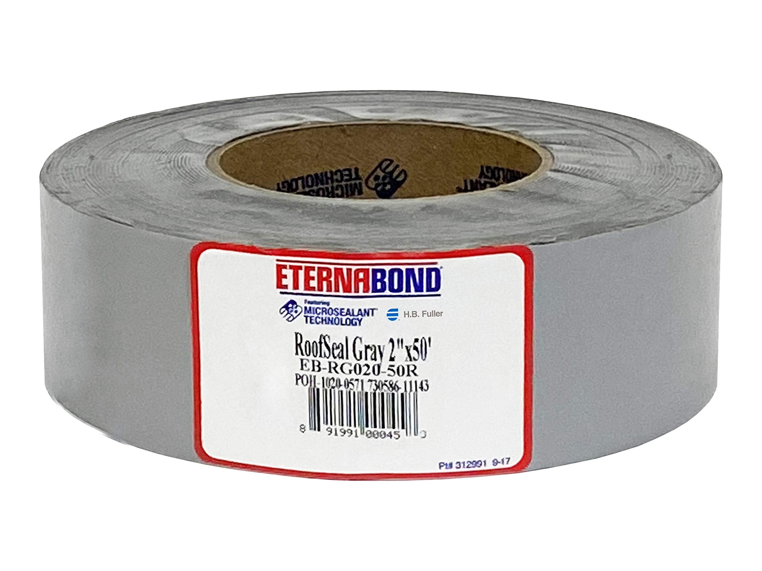 EternaBond RoofSeal Gray 2&quot; x50' MicroSealant UV Stable RV Roof Seal Repair Tape | 35 mil Total Thickness - EB-RG020-50R - One-Step Durable, Waterproof and Airtight Sealant