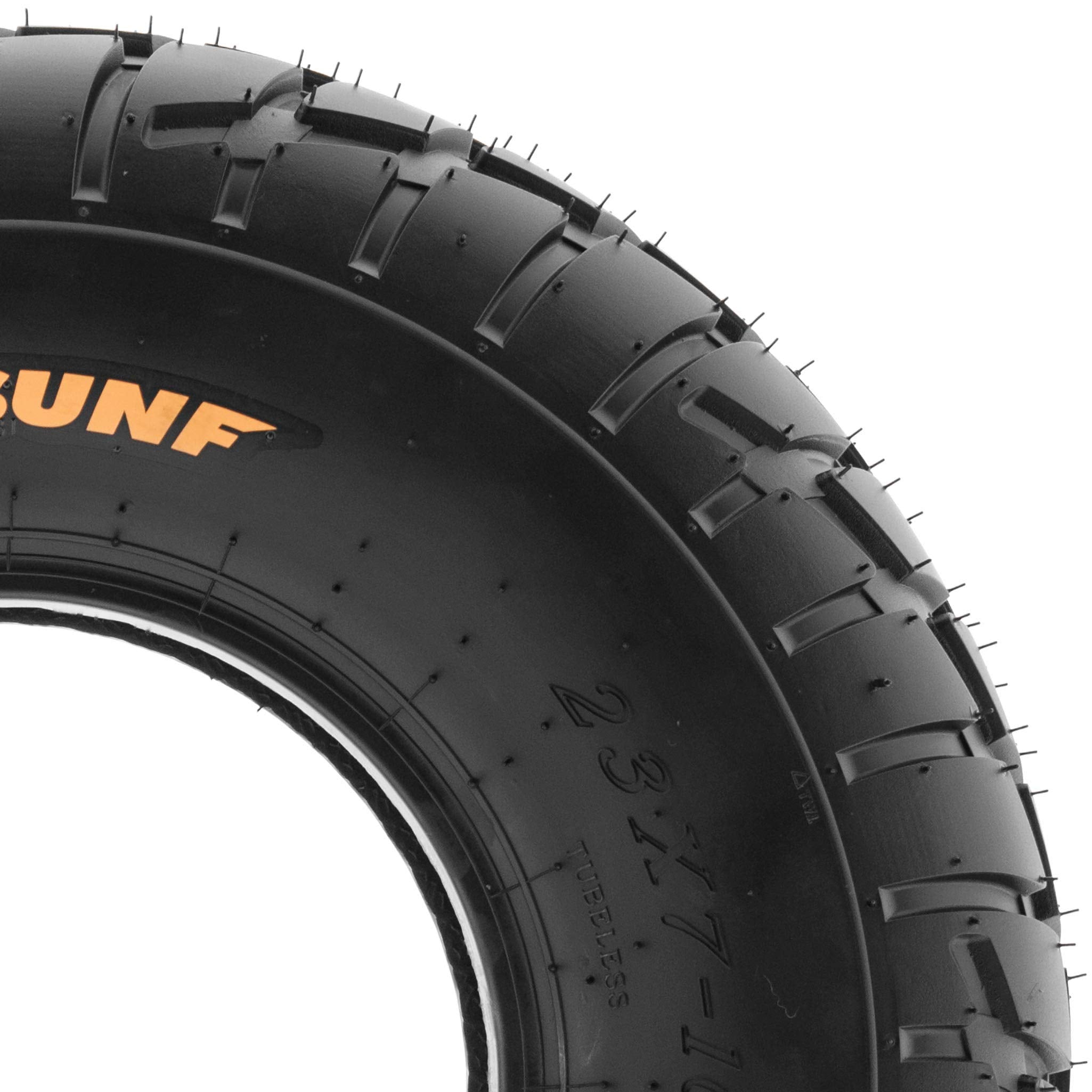 Pair of 2 SunF A021 TT Sport ATV UTV Dirt & Flat Track Tires 21x7-10, 6 PR, Tubeless