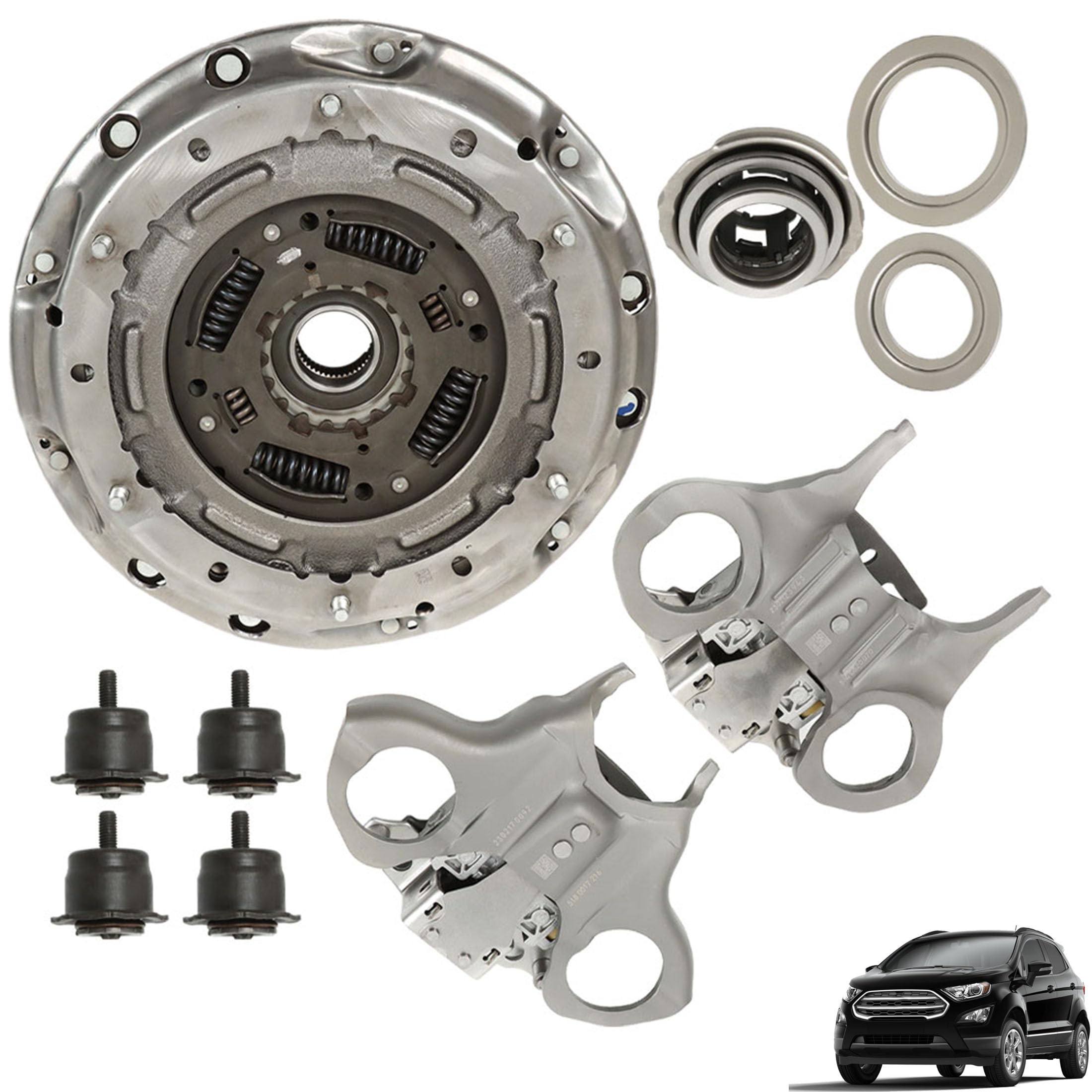 Thomletha 6DCT250 DPS6 Transmission Dual Clutch Fork Kit Replacement for Focus Fiesta 2012-2019