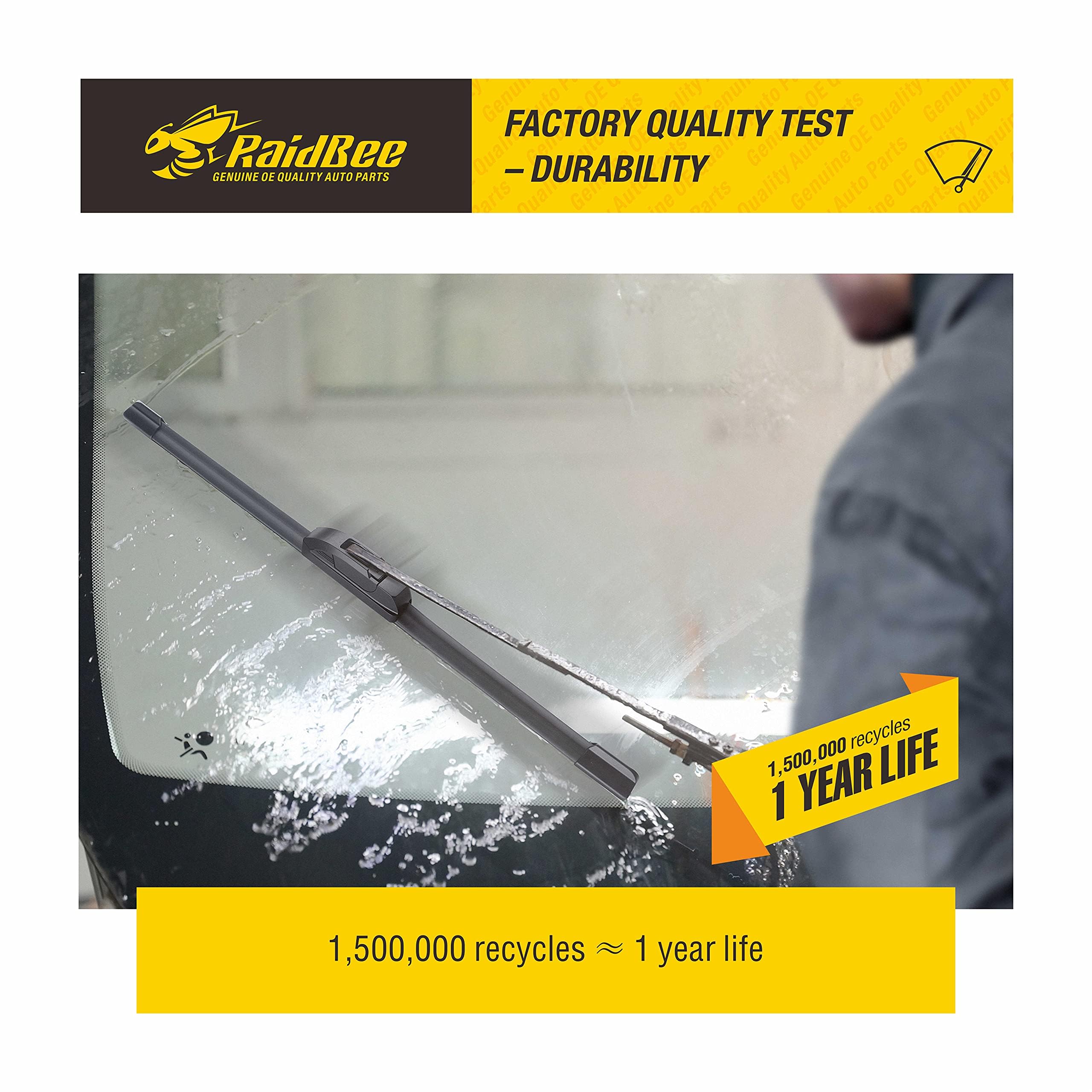 Raidbee Wiper Blades 24 Inch + 24 Inch Pack Of 2 All-Seasons Automotive Replacement Windshield Wiper Blades For My Car, Compatib