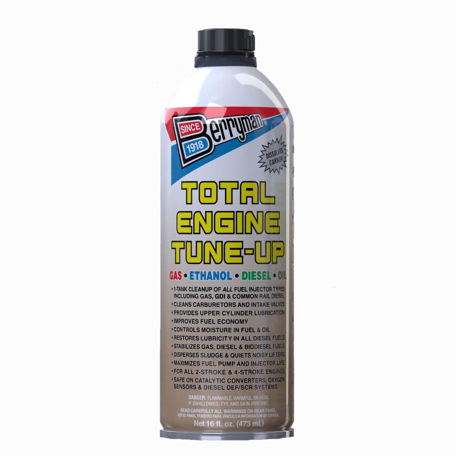 Berryman 0316 Motor Tune Up For Gas And Diesel Easy Pour-In Can, 16-Ounce
