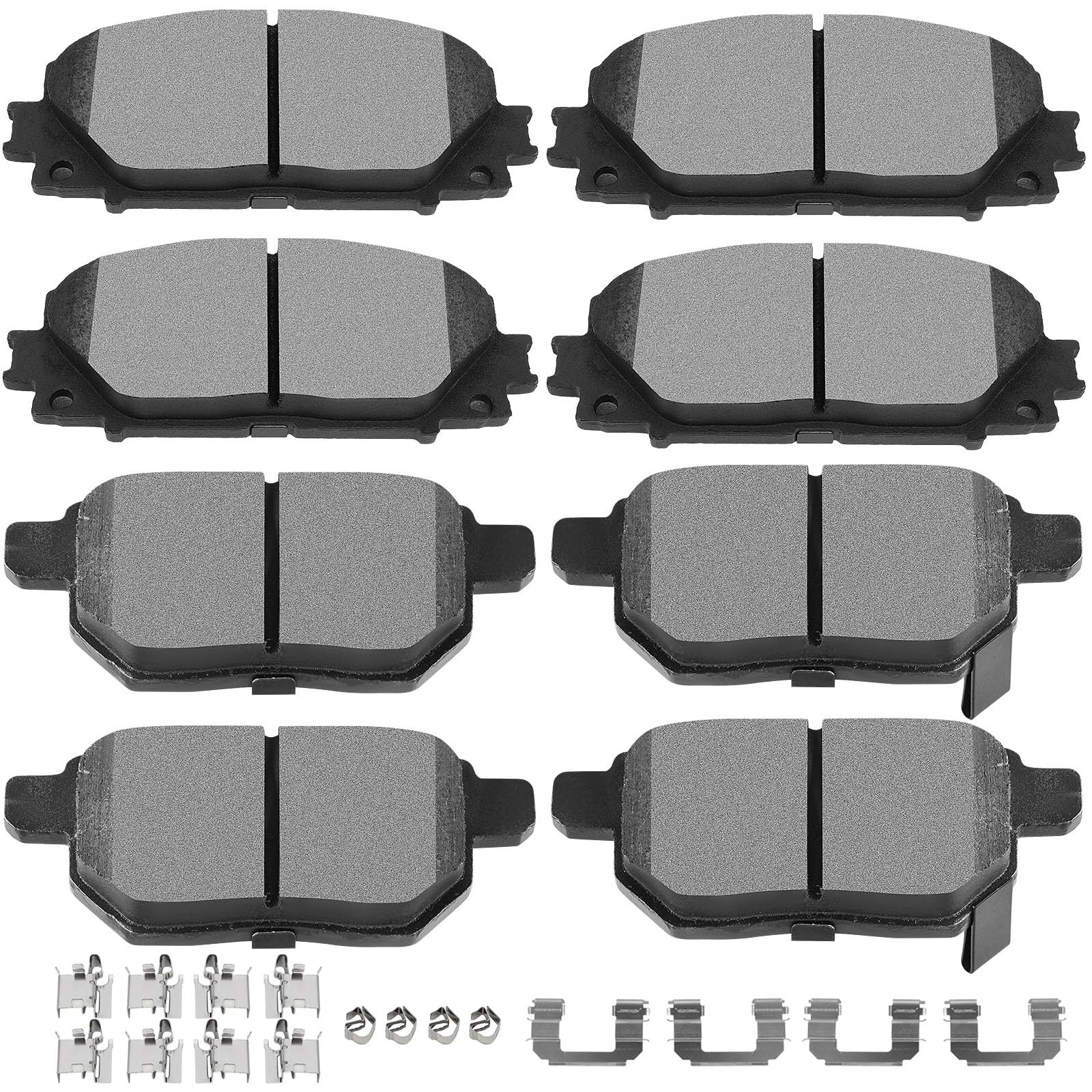 D1184 D1423 Scitoo Disc Brake Pads Kits Front Ceramic Rear Semi-Metal Fit For Lexus Ct200H 2011-2017,For Toyota For Prius 2012,F