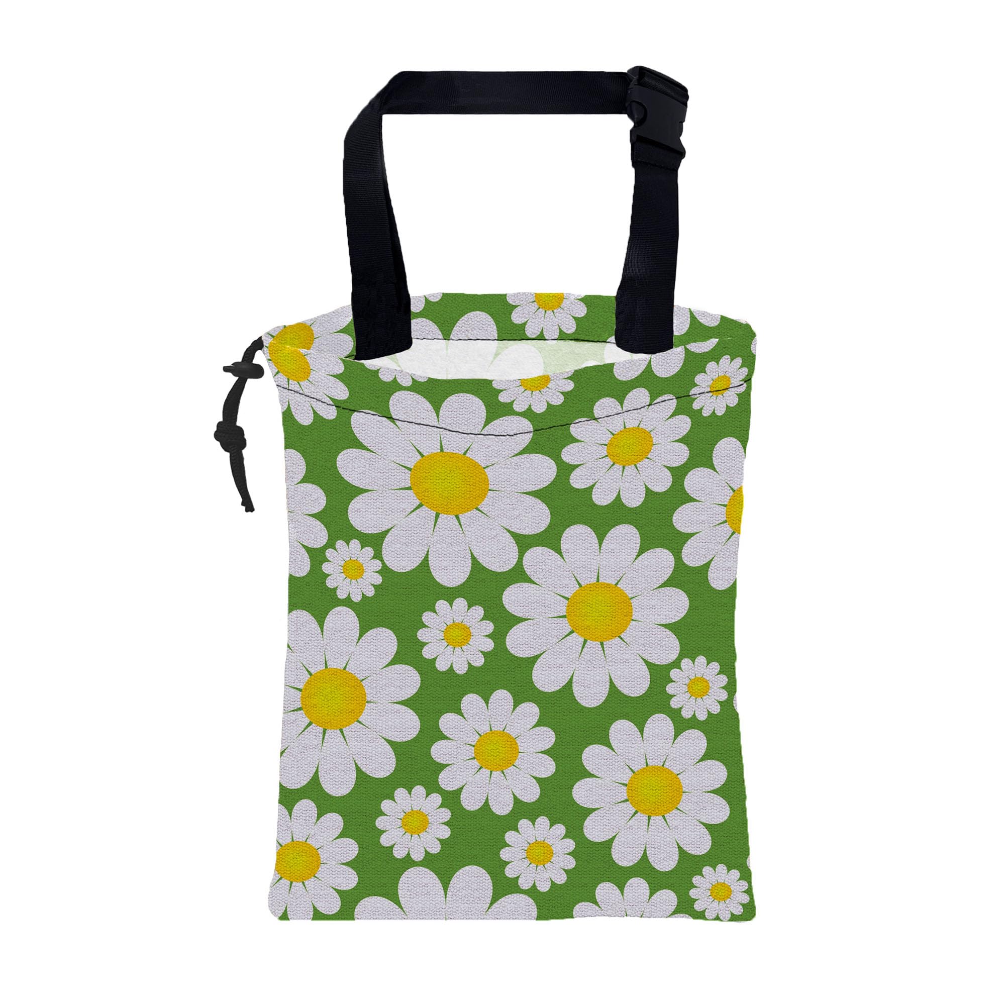 KXWQTRDD Car Garbage Bag Llama Flowers and Birds Drawstring Car Trash Bag Hanging for Back Seat with Adjustable Buckle Canvas Ve