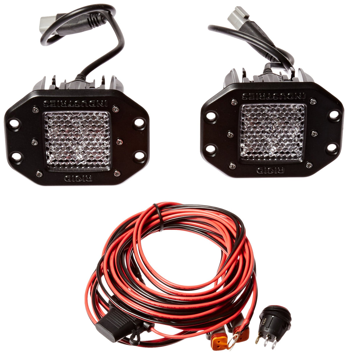 Rigid Industries 21251 Dually 60° Lens Flush Mount, (Set Of 2)