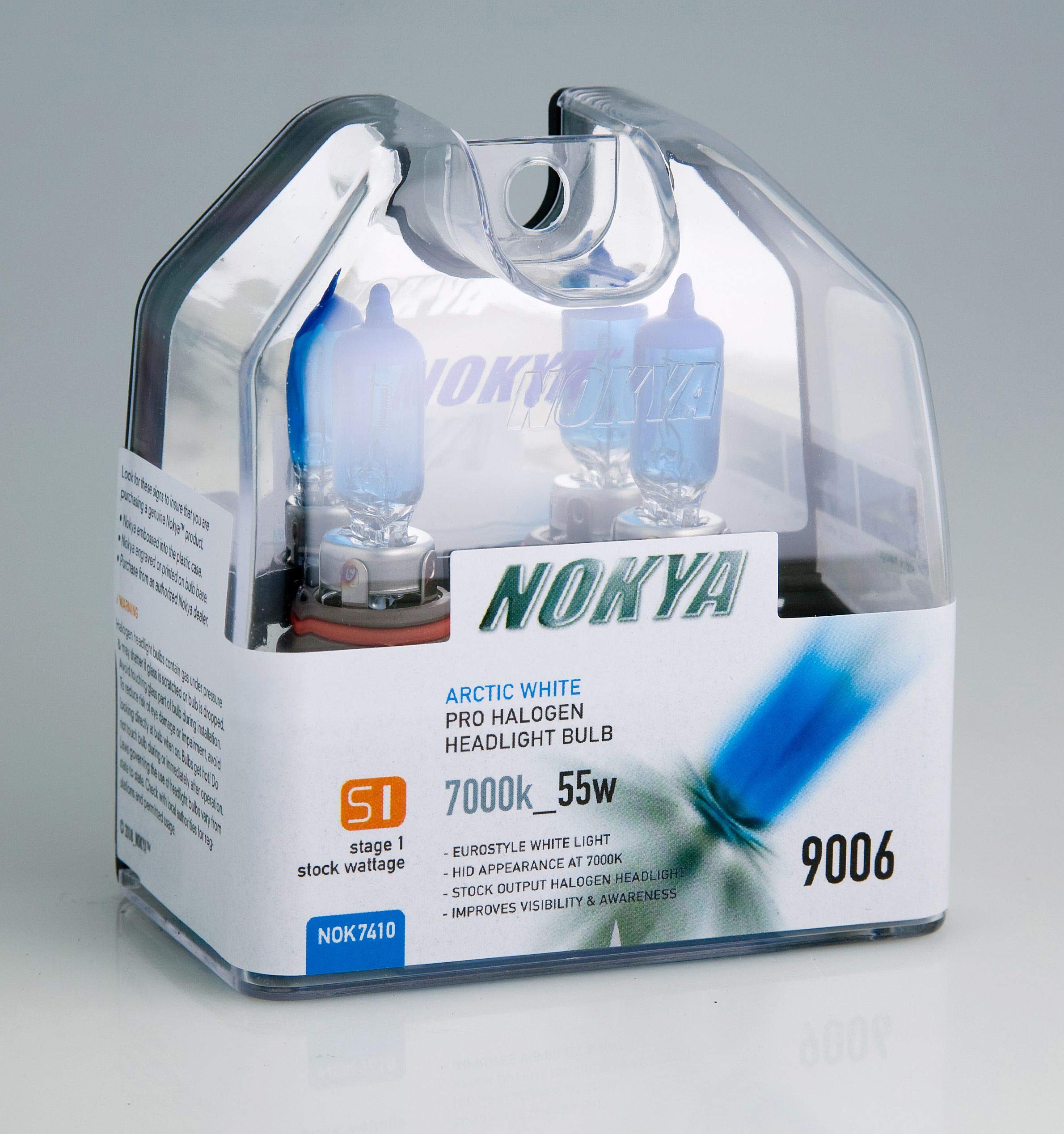 Nokya 9006/HB4 Headlight Bulbs - Arctic White 7000K 55W (Stage 1)