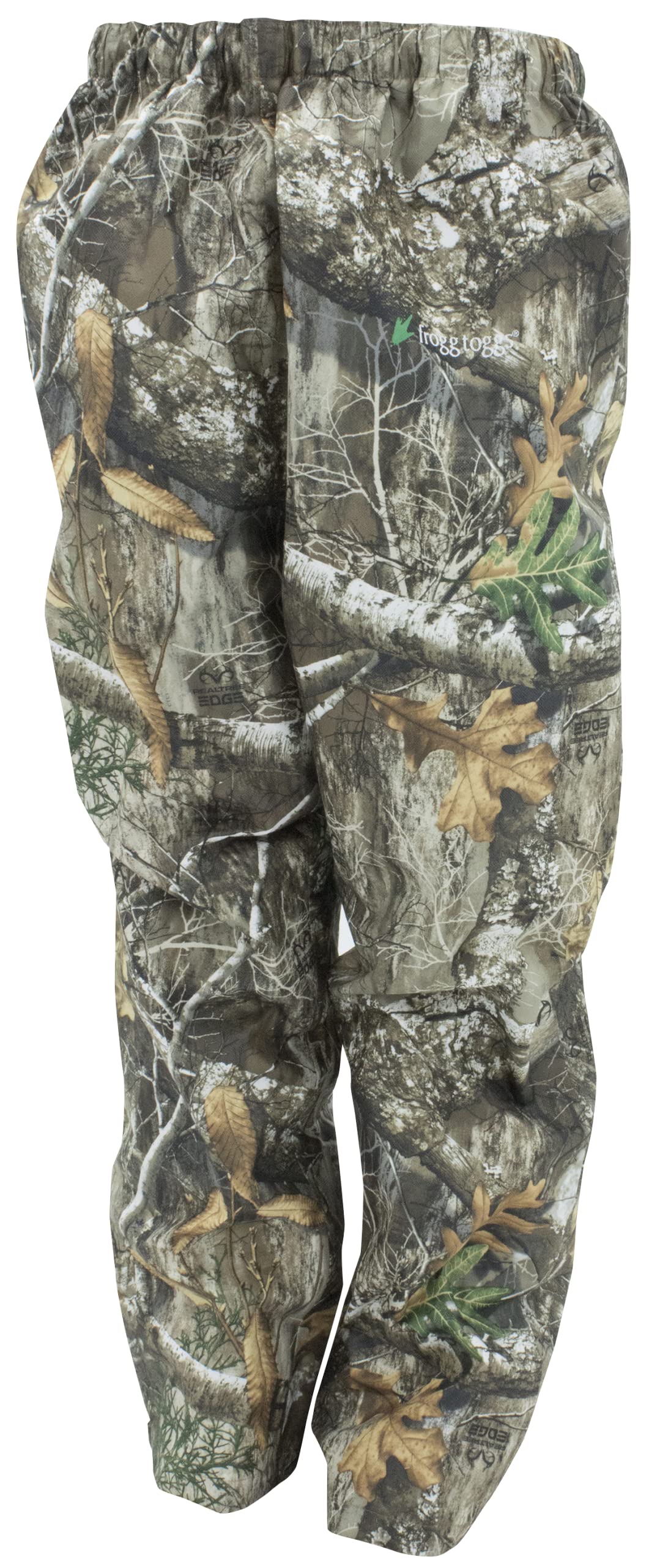 Frogg Toggs Men'S Standard Classic Pro Action Waterproof Breathable Rain Pant, Realtree Edge, Large Short
