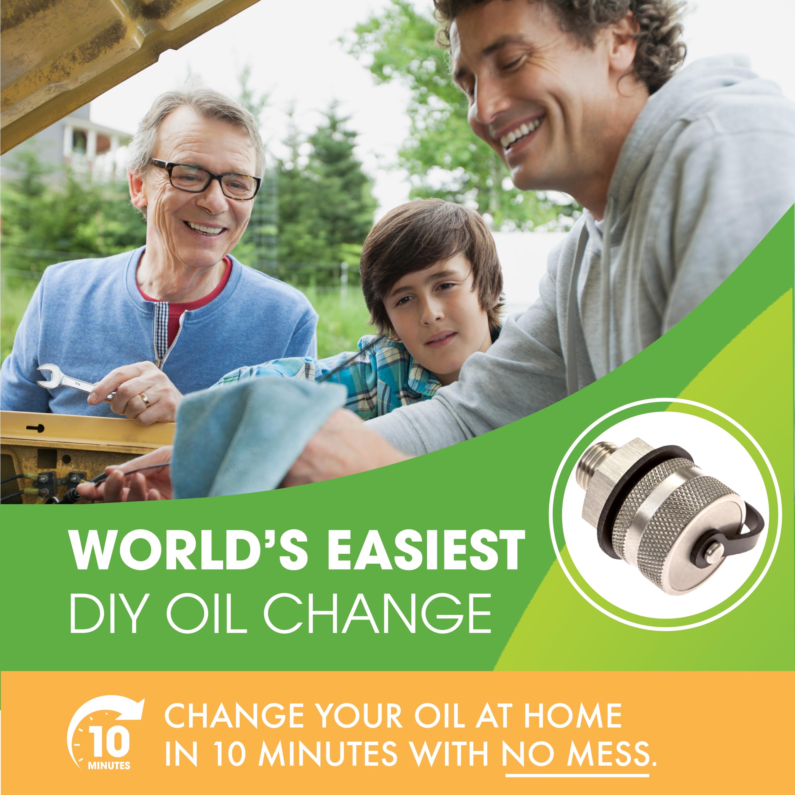 Valvomax Oil Drain Valve - Quick Twist Oil Drain Plug For Diy Oil Changes At Home In 10 Minutes - No Tools, No Mess, No Cleanup