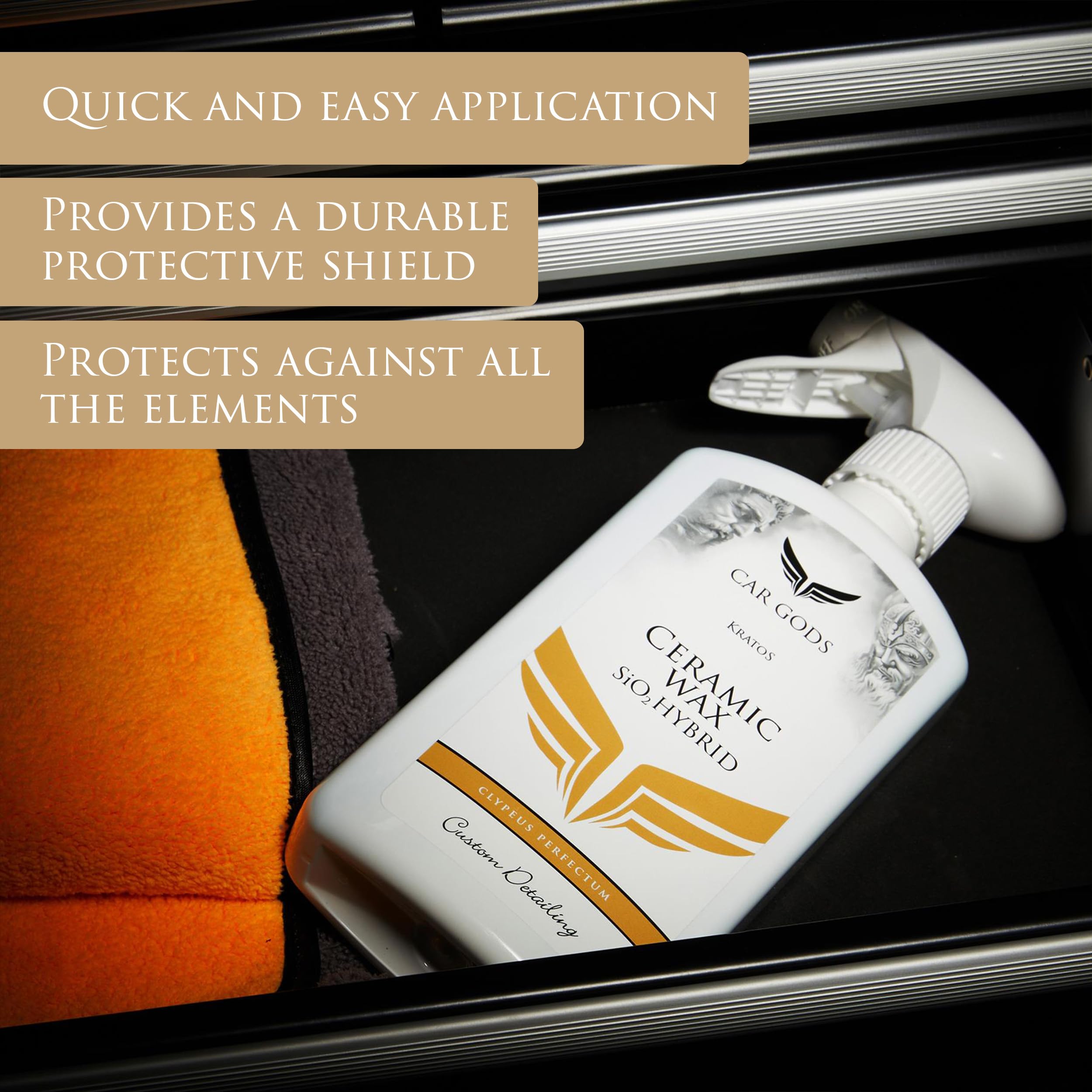 Car Gods Kratos Ceramic Wax Sio² Hybrid, 17 Fl Oz