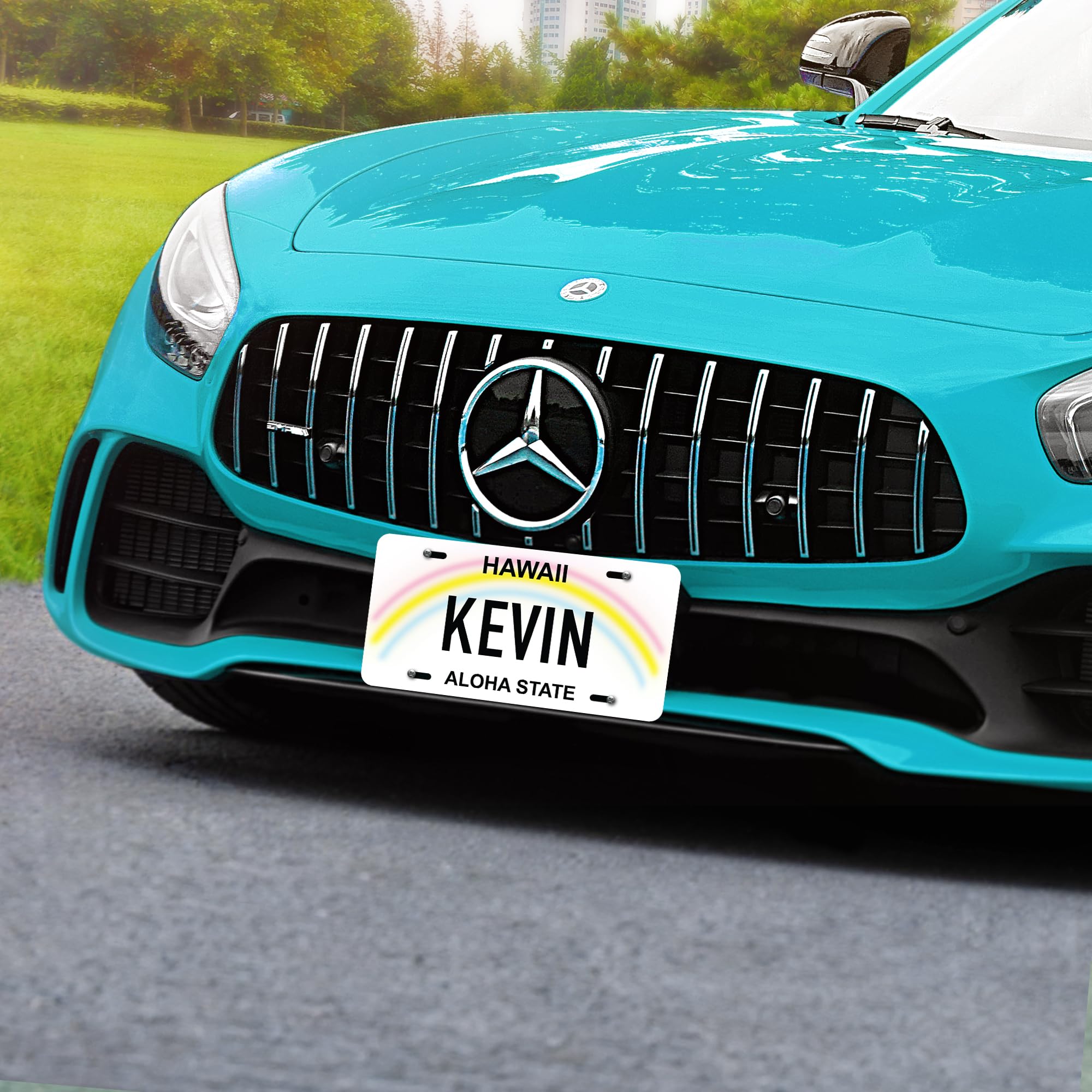 Custom Hawaii License Plate, Personalized License Plates For Car, 6X12 Inch, Rust-Free Fade Resistant Aluminum, Usa Made By My S