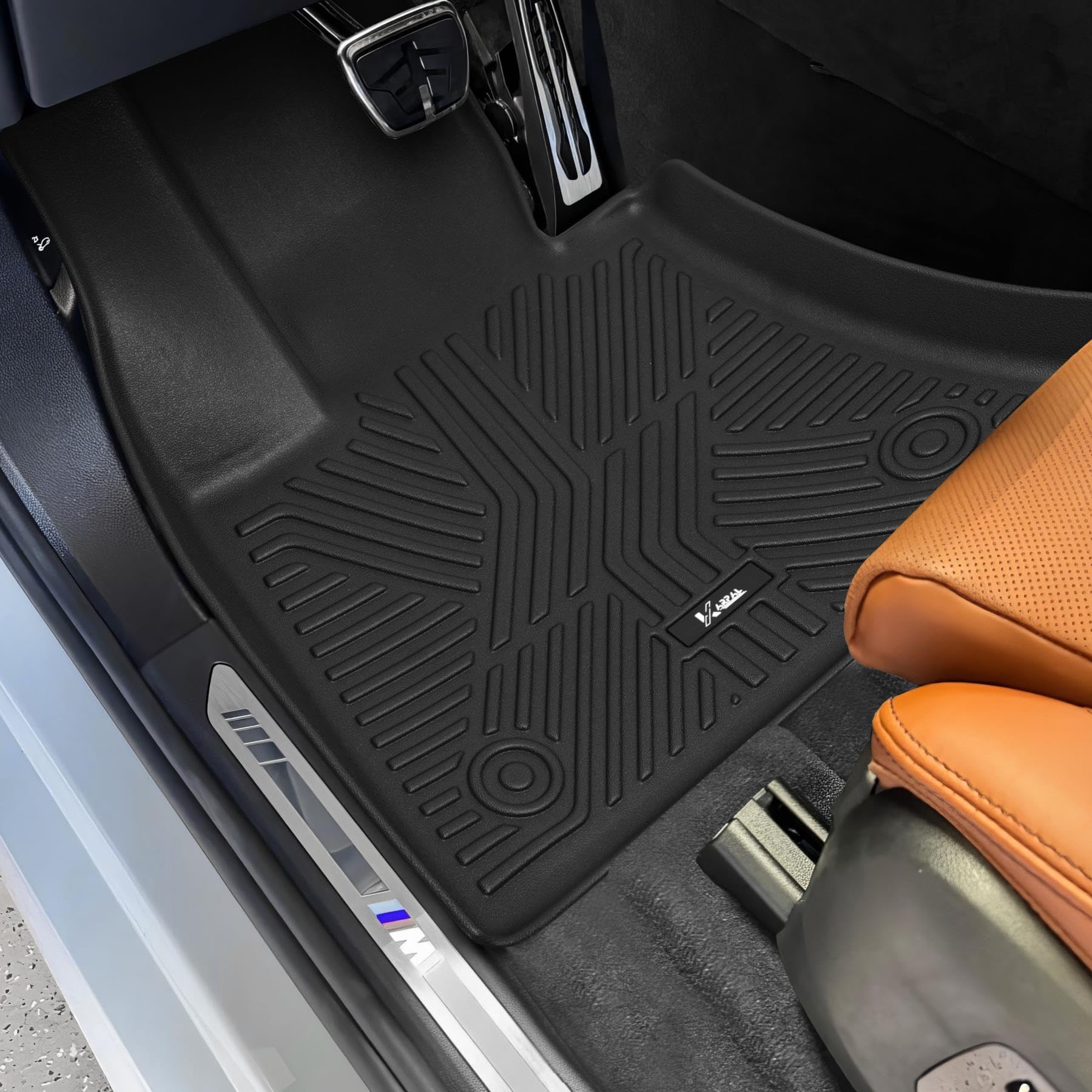 Karpal Floor Mats Fit For 2019-2025 Bmw X5 (G05), Custom Fit Tpe All Weather X5 Accessories 1St&2Nd Row &Trunk Mat Full Set Floo