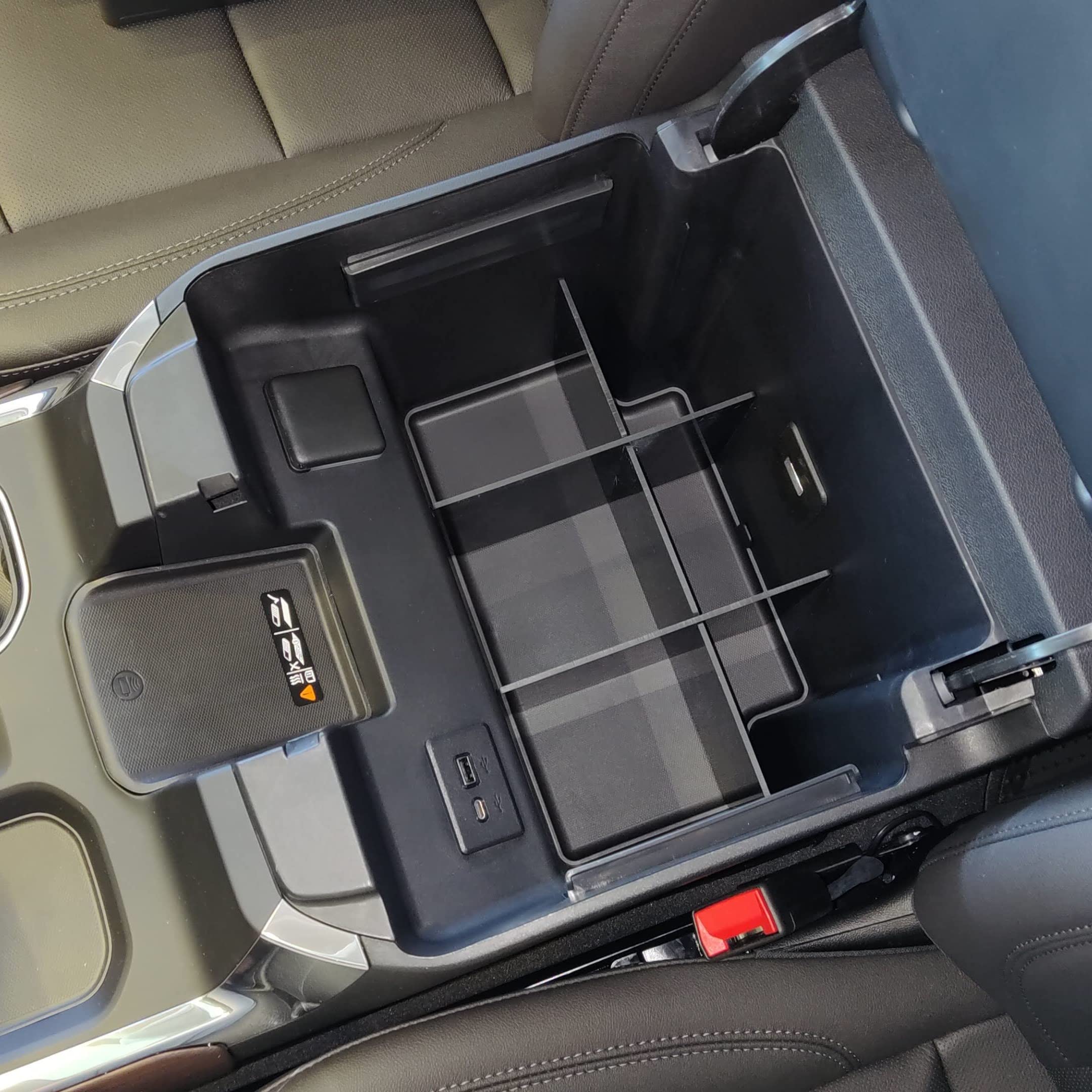 Vehicle Ocd - Center Console Organizer For Chevy Silverado 1500 / Gmc Sierra 1500 (2022-2024) (Full Console W/Bucket Seats Only)
