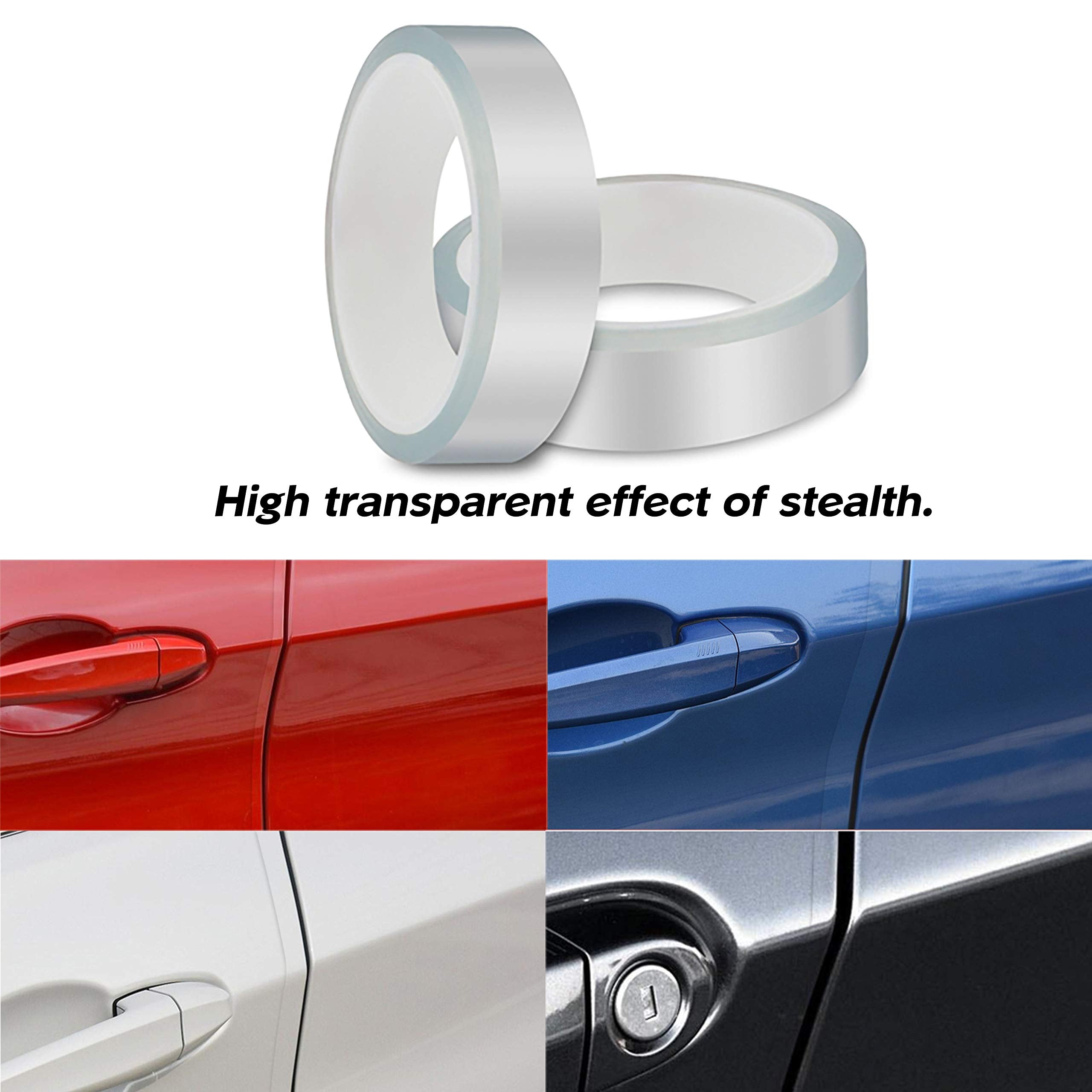ToLanbbt Transparent Car Door Edge Guard - 33Ft x 1.18” Anti-Scratch Waterproof Adhesive Tape for Door Protection