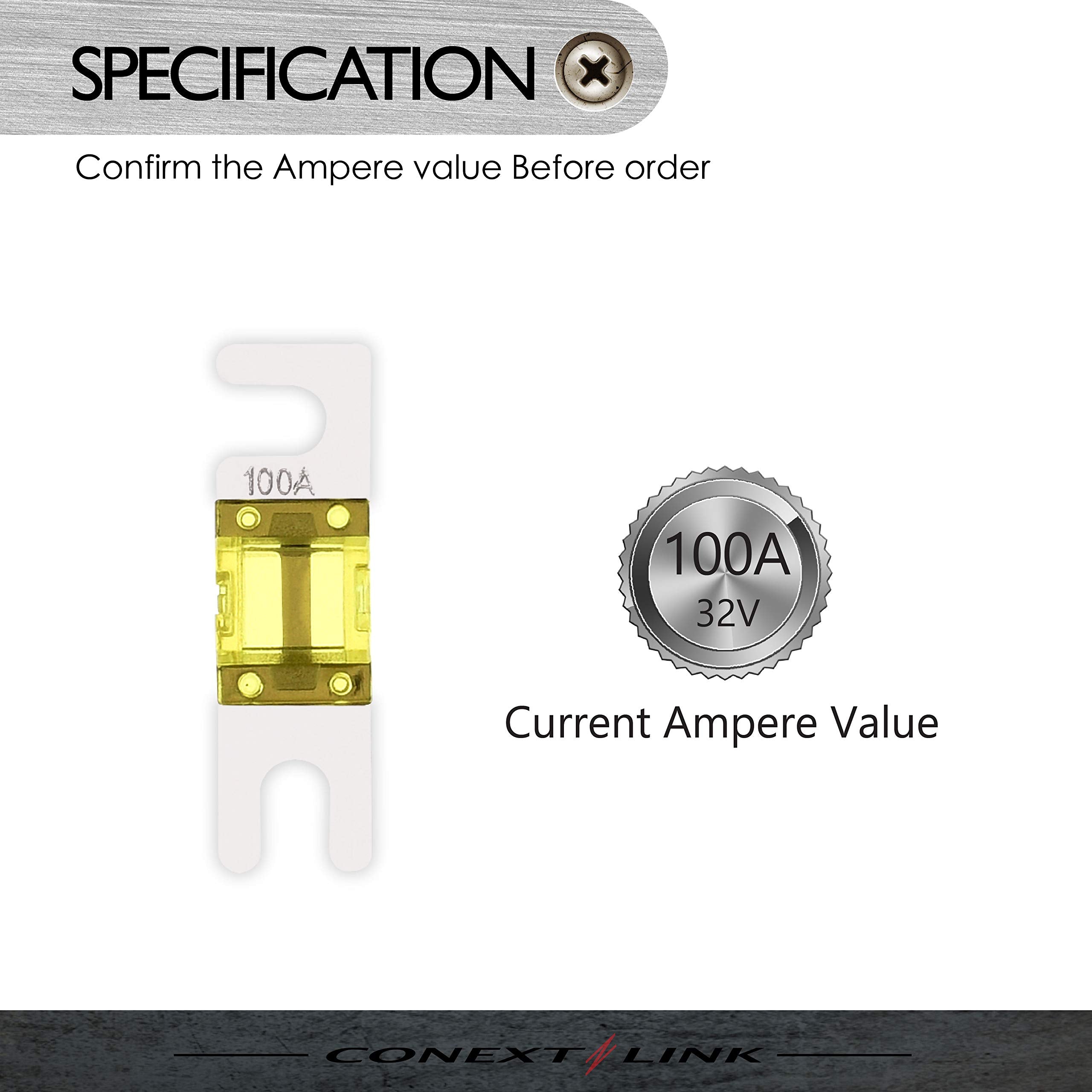 Conext Link Afs100-10 Nickel 100 Amp Afs Fuse 10 Pack (14109)