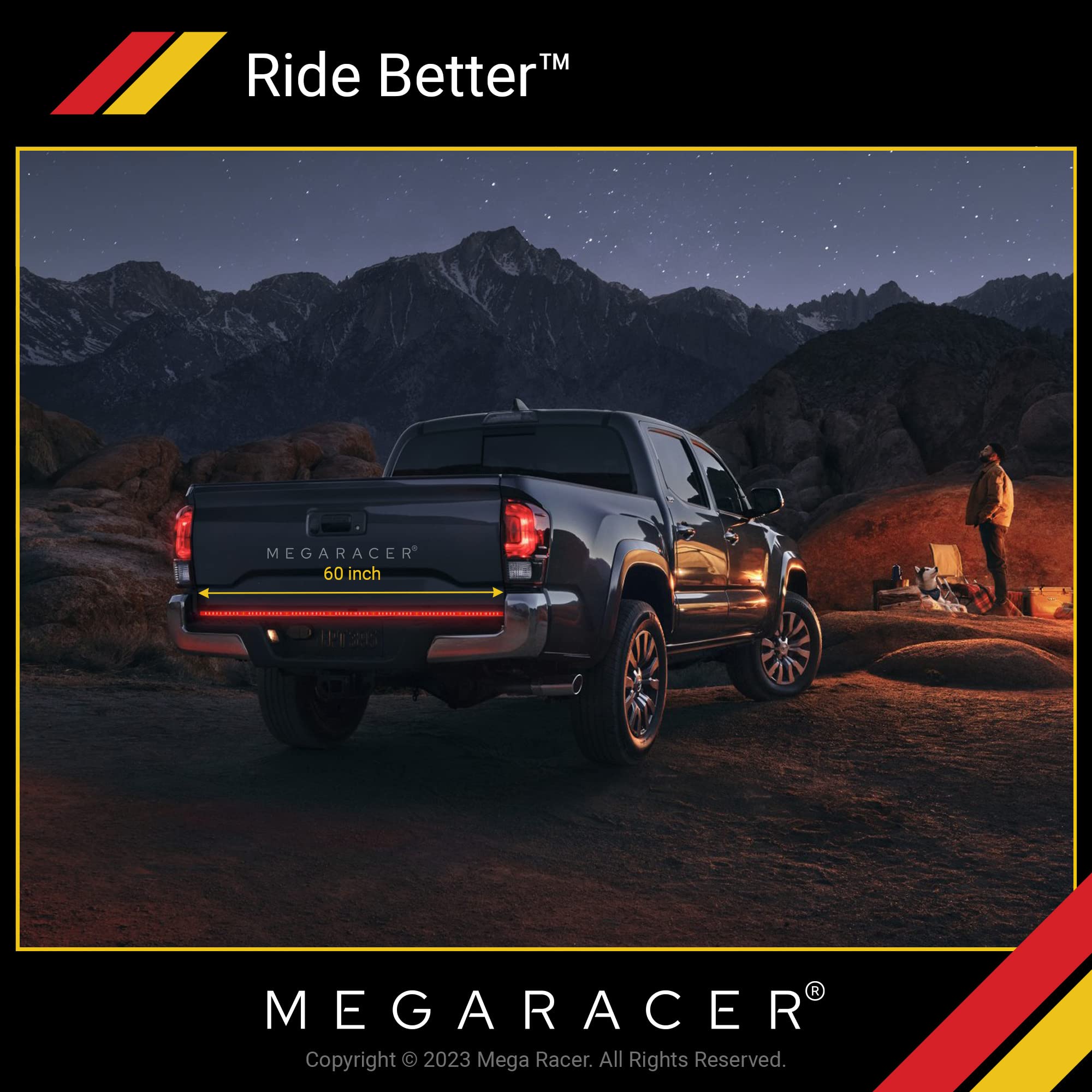 Truck Tailgate Light Bar | 60 Inch Double Row | Led Brake Light Strip | Truck Light Bar | Under Tail Gate Led Light Strip