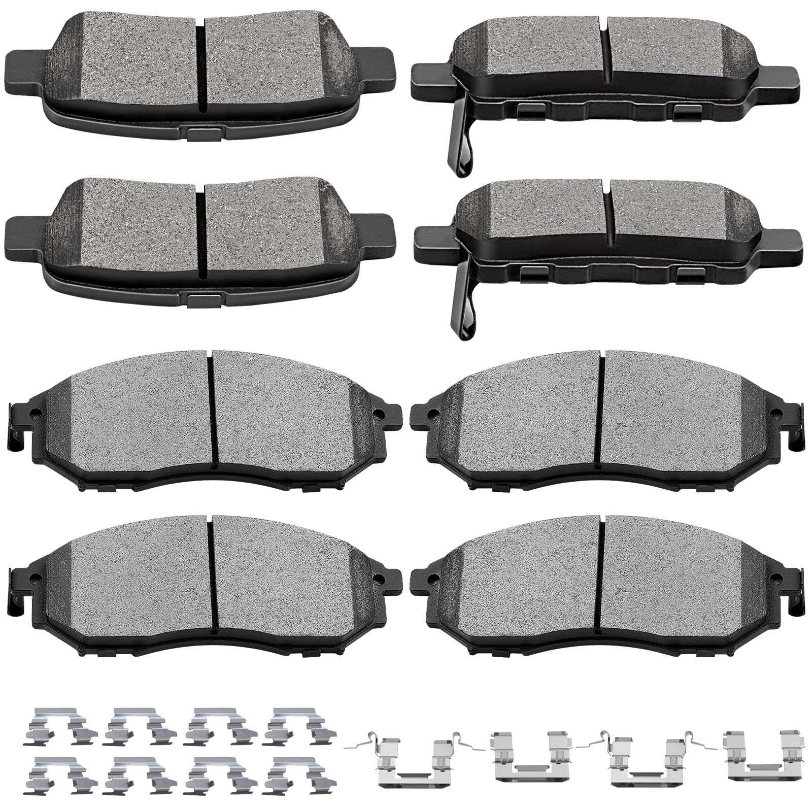 Scitoo Ceramic Disc Brake Pads Set Fit For Infiniti Fx35 Fx45 G35 M35 For Nissan 350Z