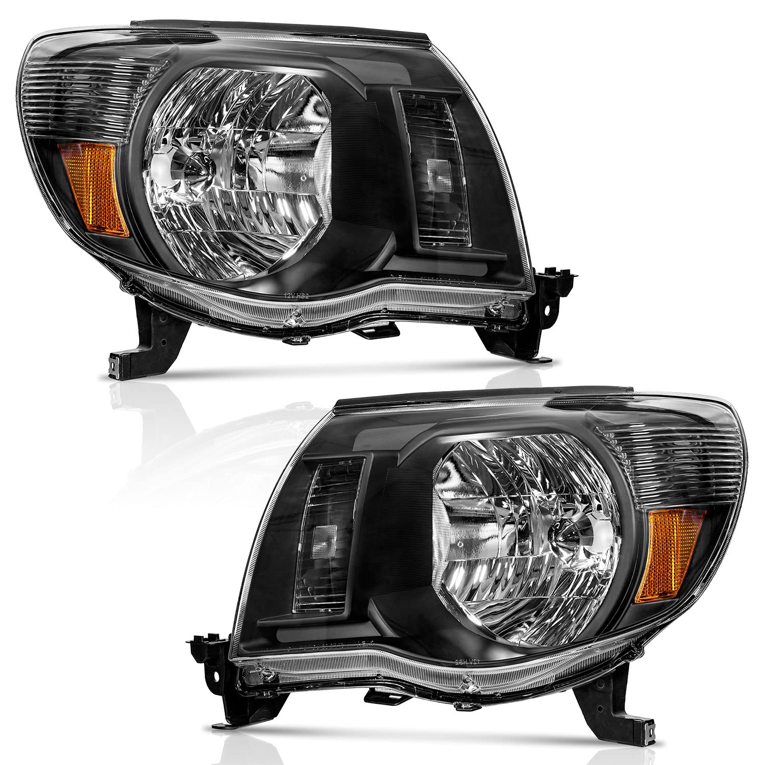 Weelmoto Headlights Assembly Compatible With 2005-2011 Toyota Tacoma Headlights Assemblies For 05 06 07 08 09 10 11 Tacoma Headl
