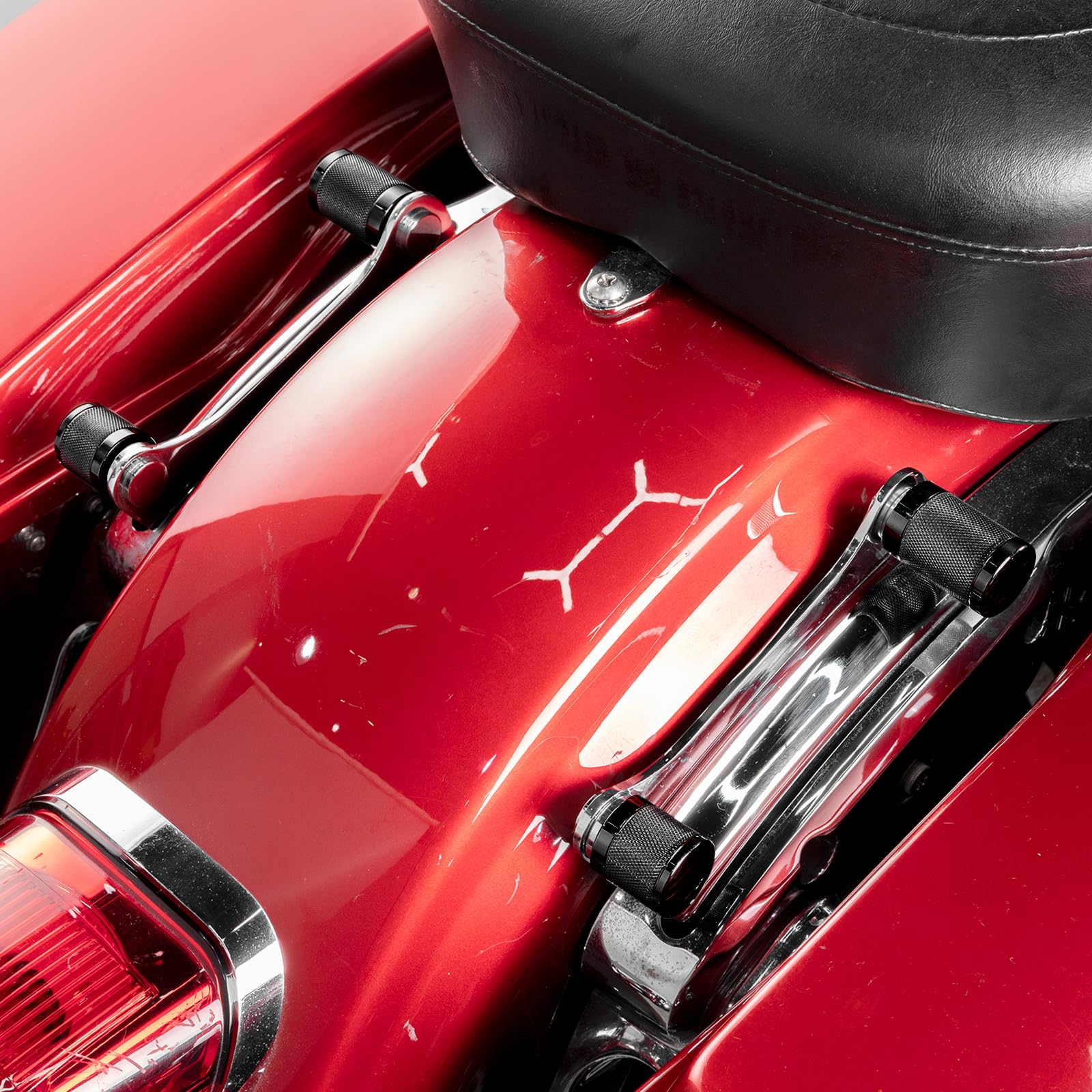 Mofun Rack Docking Point Hardware Kit 4 Point Covers Docking Magnet Caps Steel Compatible with Harley Touring Street Road Electr