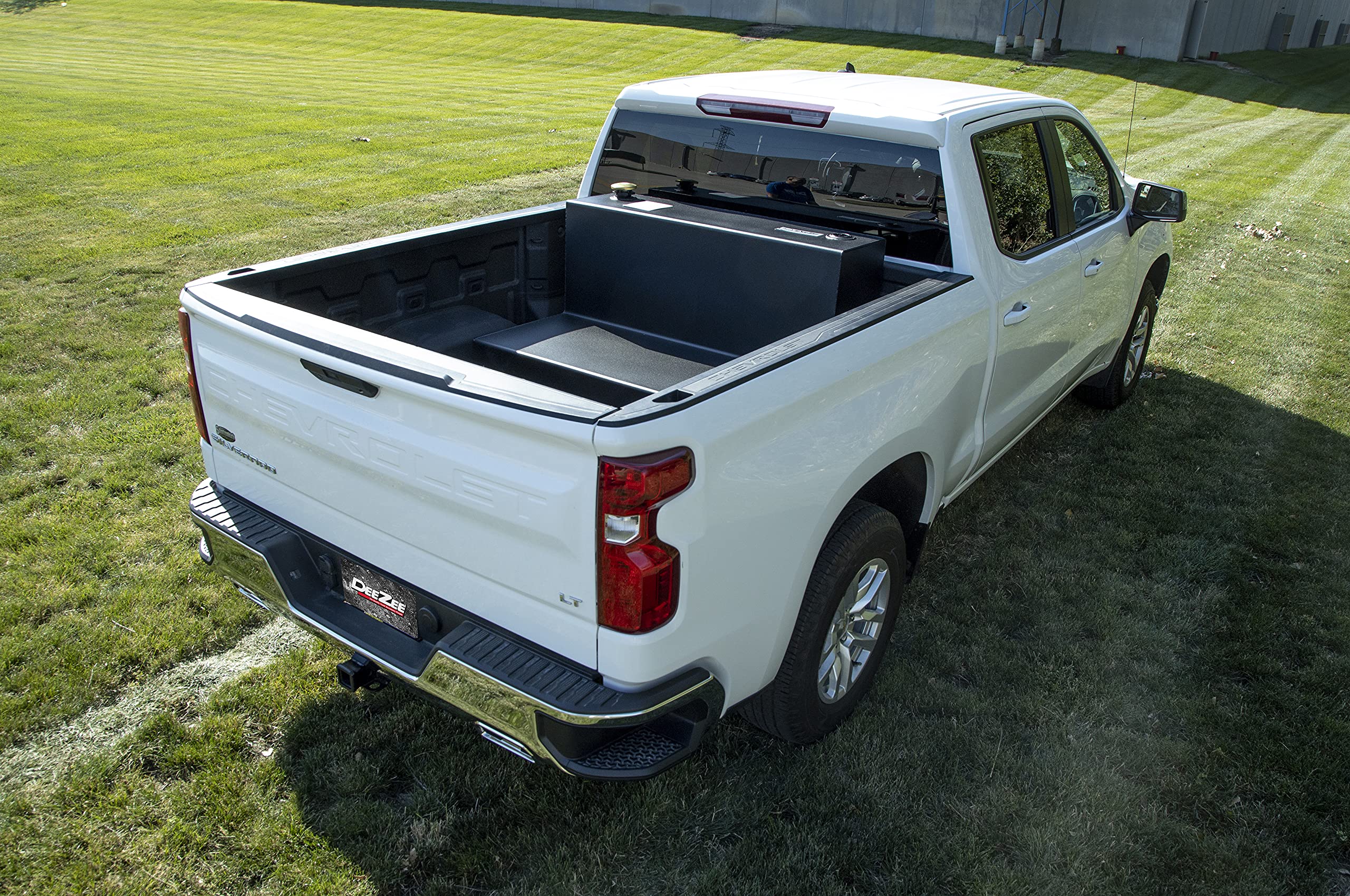 Dee Zee Dz92747Sb (92 Gallon) L-Shaped Transfer Tank - Black Steel