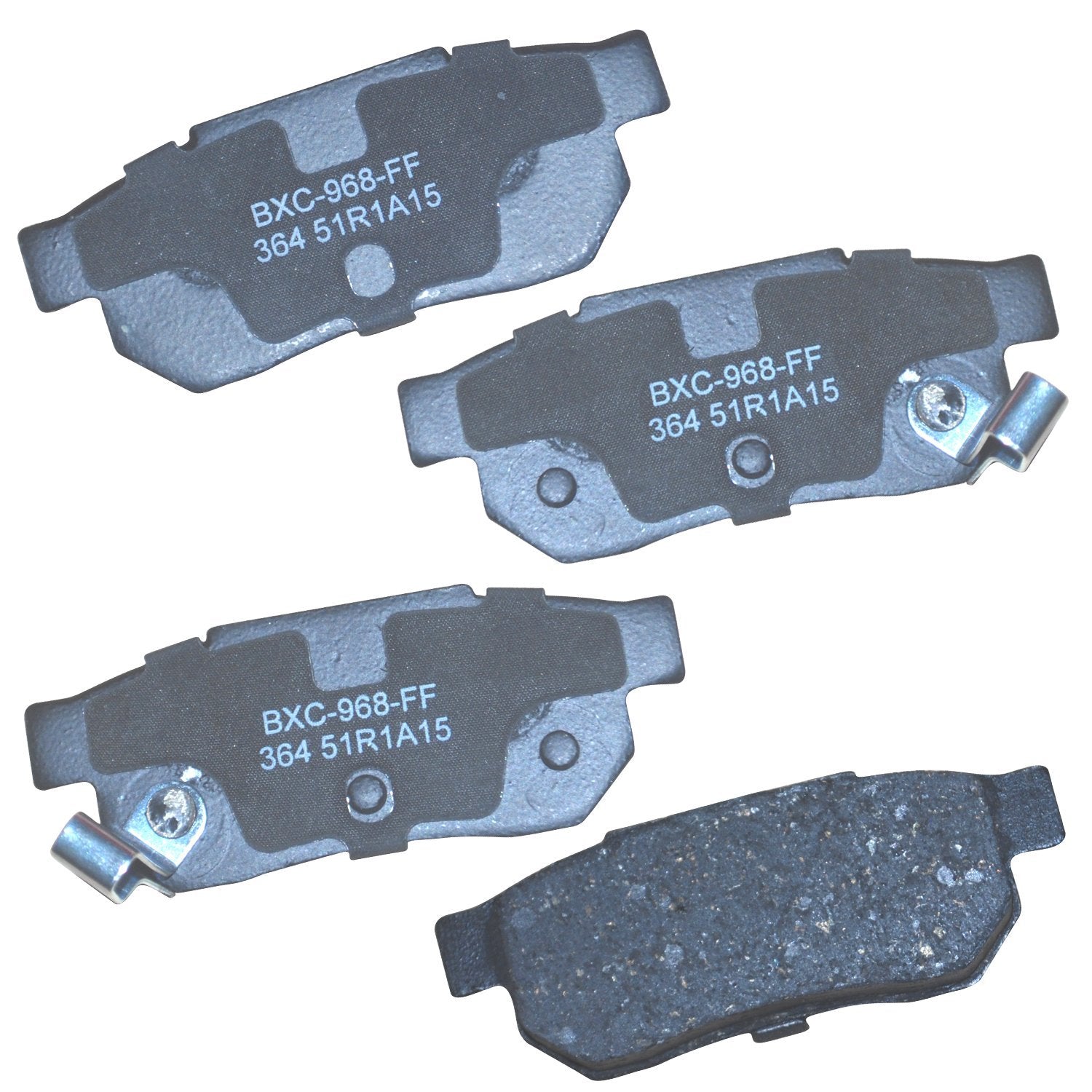 Bendix Premium Sbc364 Ceramic Rear Brake Pads For Acura Integra 1989-1986, Honda Accord 1989, Prelude 1987-1985